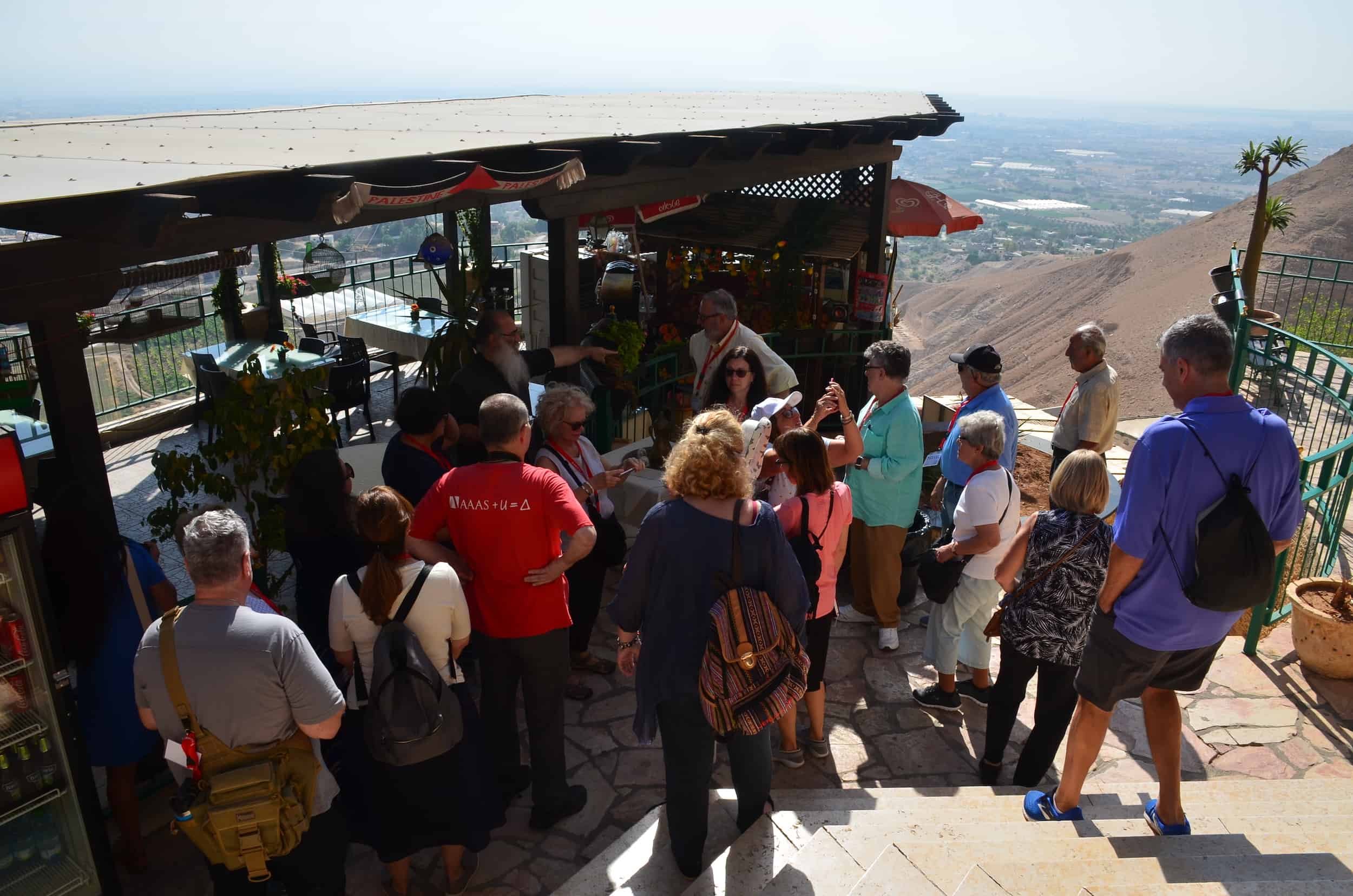 Café on top of the Mount of Temptation in Jericho, Palestine