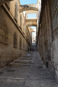 A street in the Muslim Quarter in Jerusalem