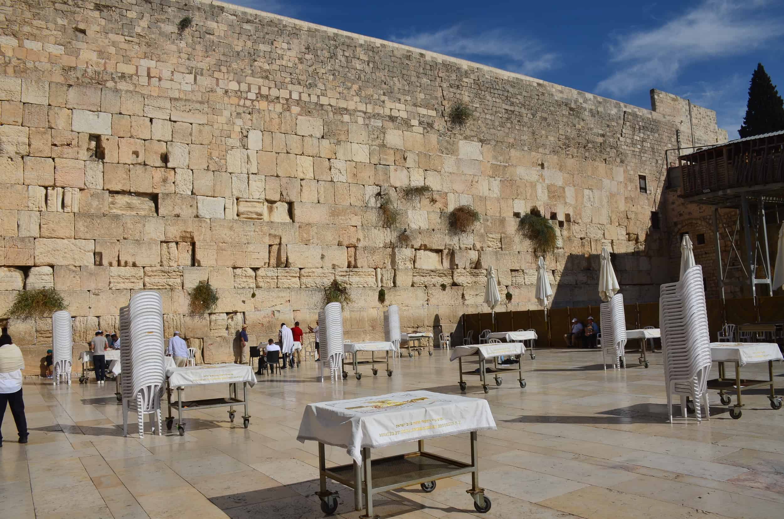 Men's section at the Western Wall in Jerusalem