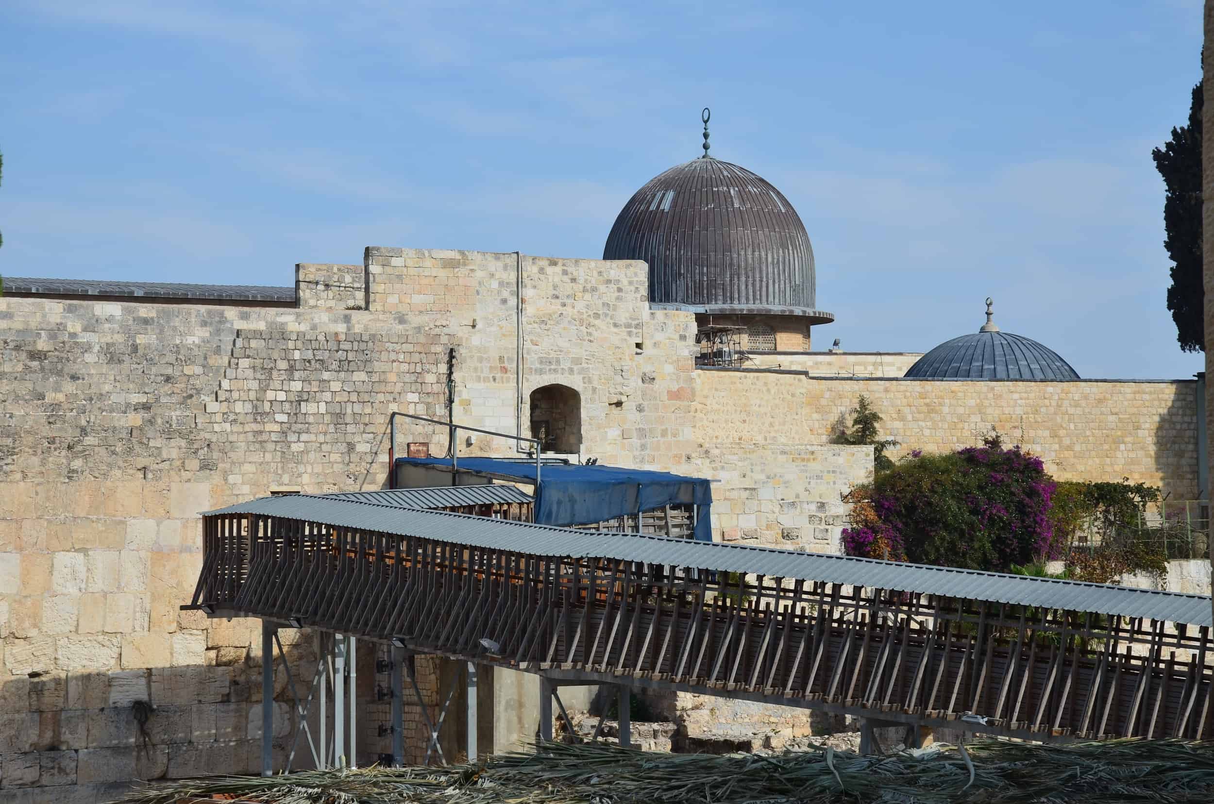 Section of the walkway to the Temple Mount