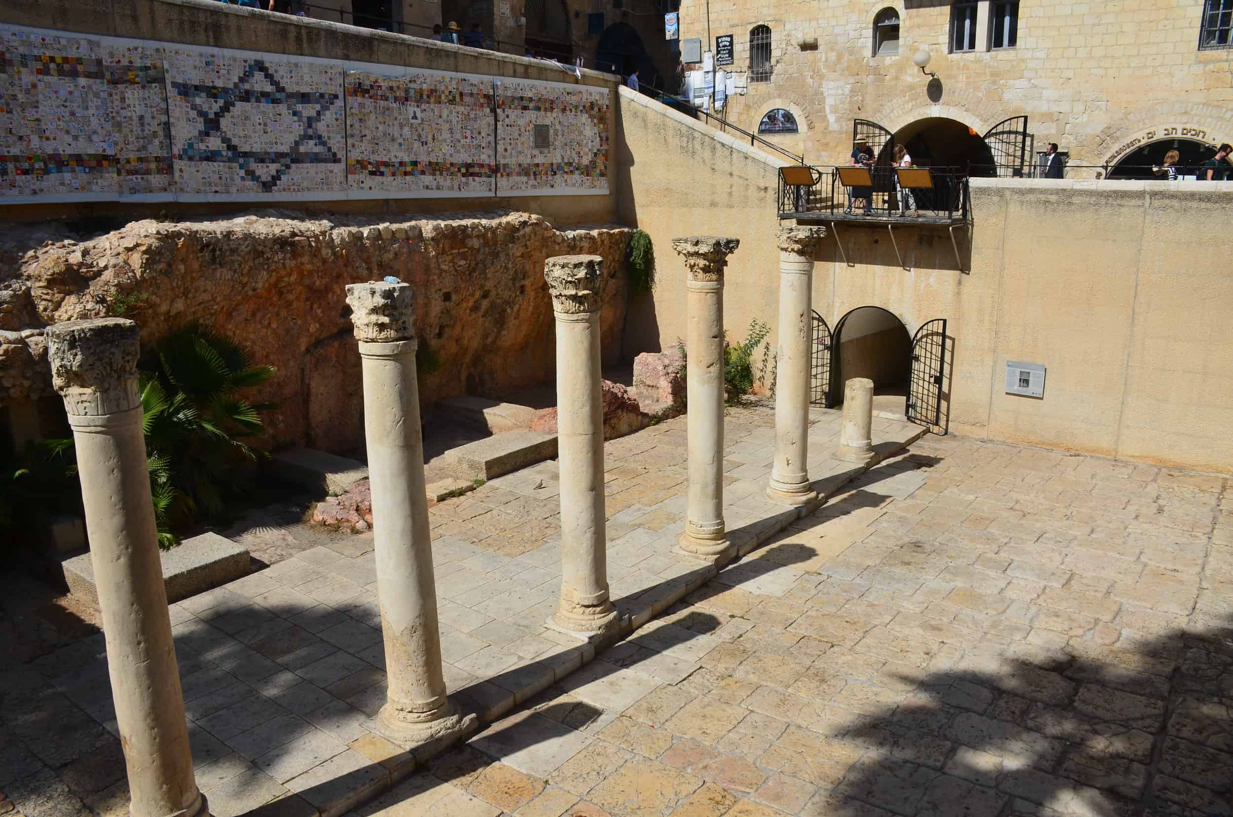 Southern end of the Byzantine Cardo in the Jewish Quarter of Jerusalem