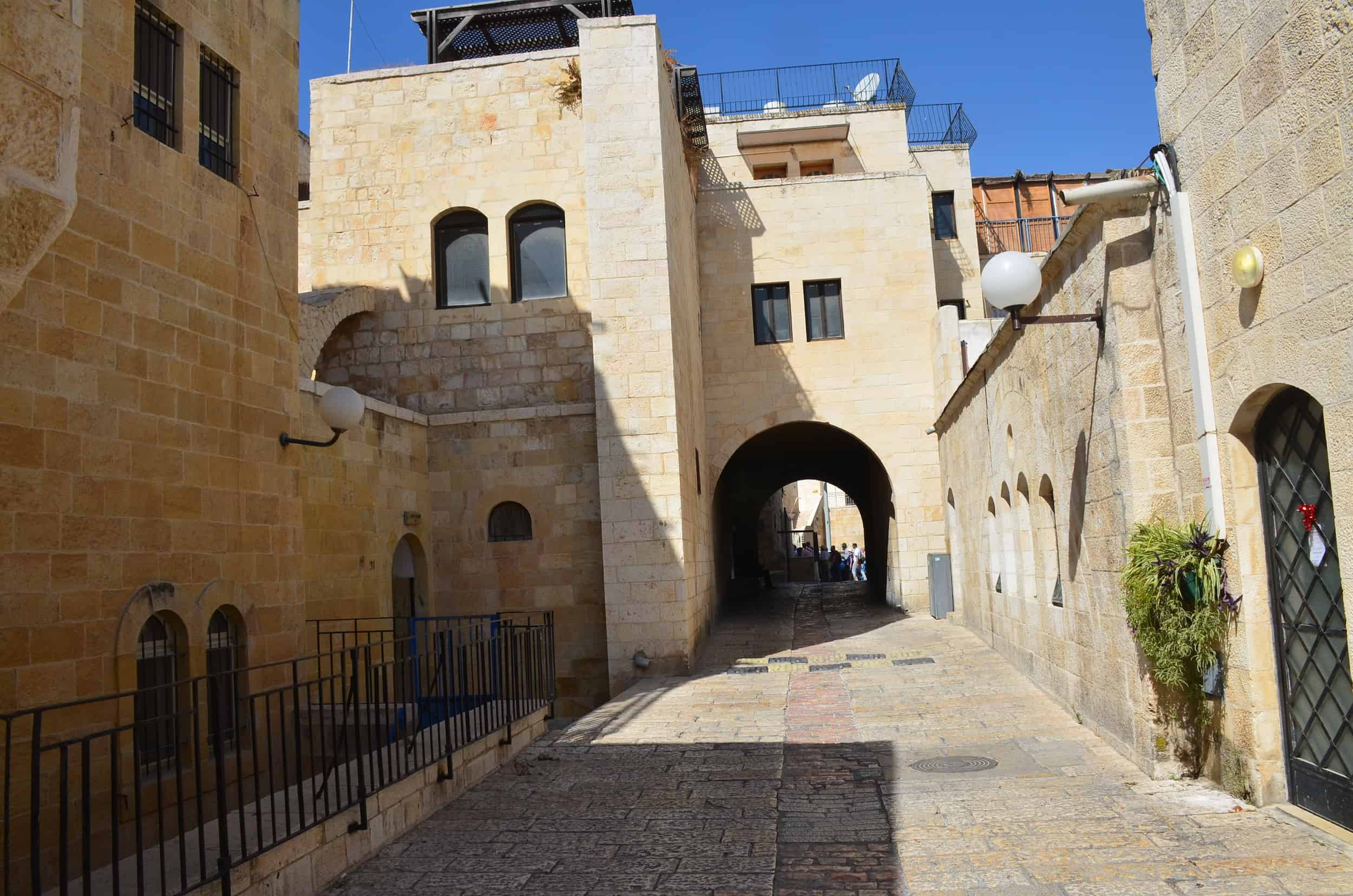 A street in the Jewish Quarter of Jerusalem