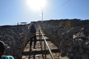 Walking up to the summit of Mount Gerizim