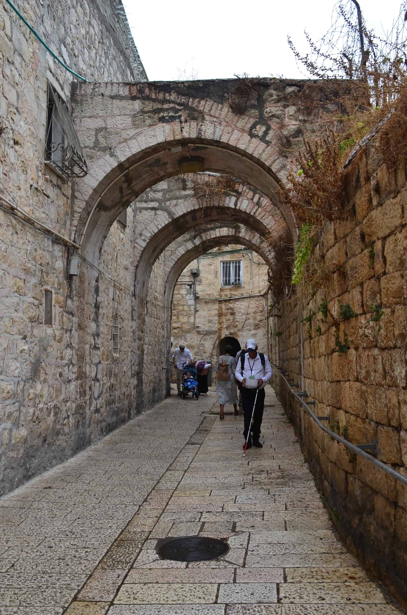 A street in the Armenian Quarter of Jerusalem
