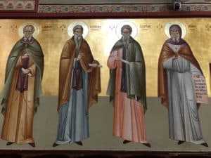 Icons at the Church of the Transfiguration at the Holy Monastery of Mount Tabor, Israel