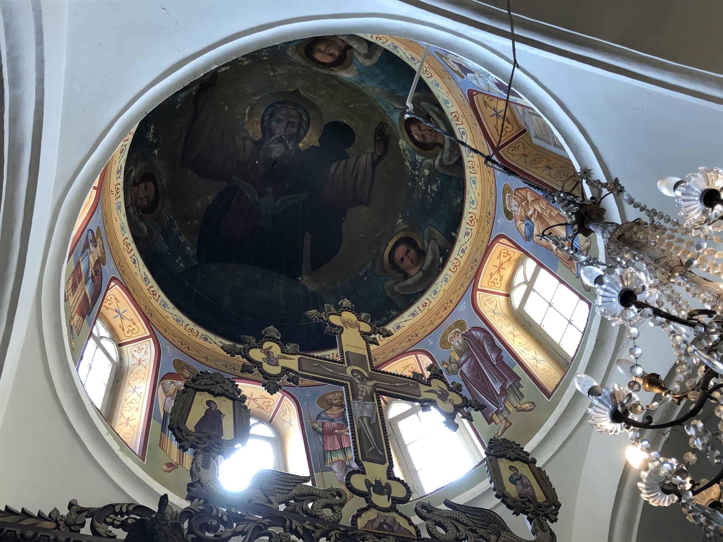 Dome of the Church of the Annunciation at the Monastery of the Temptation in Jericho, Palestine