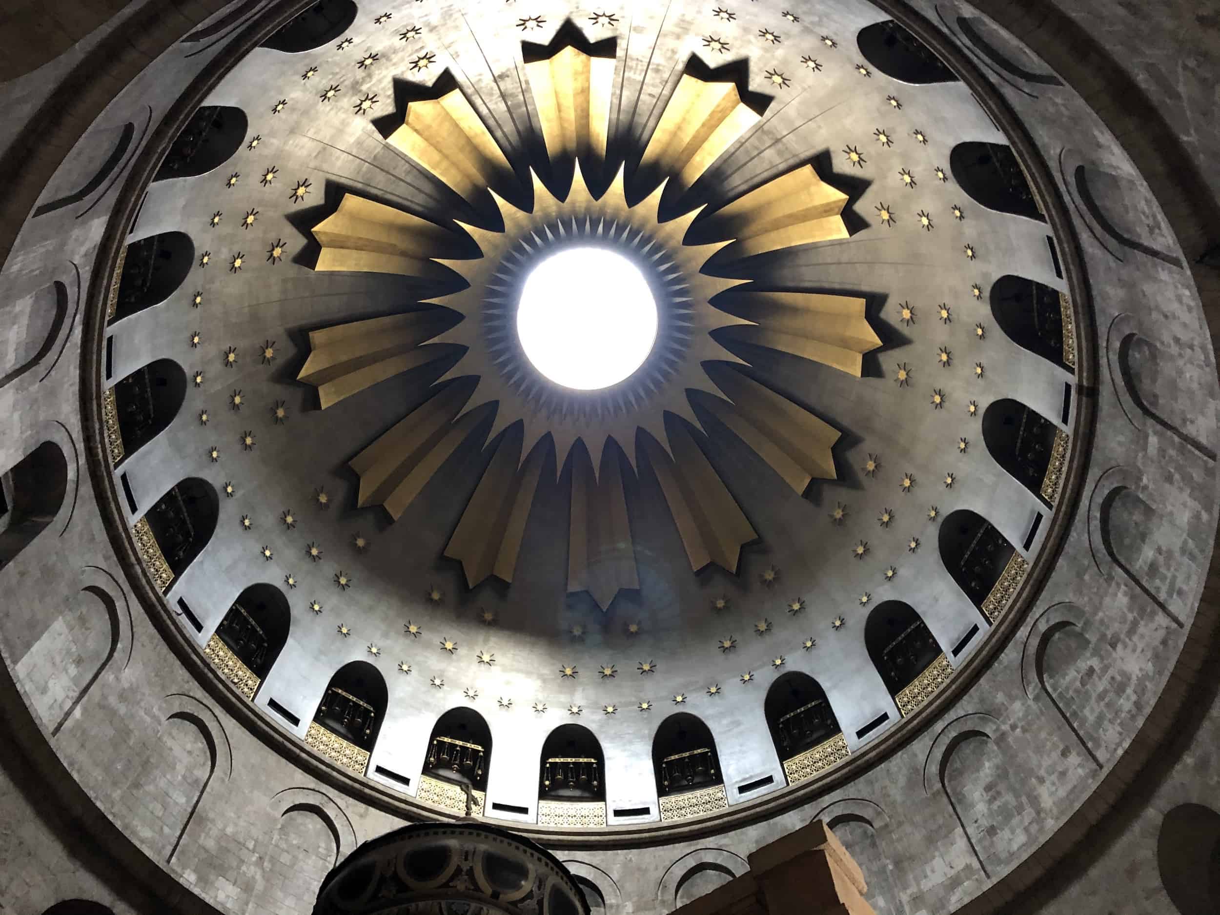 Dome of the Rotunda at the Church of the Holy Sepulchre in Jerusalem