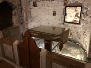 Chapel of Adam at Golgotha in the Church of the Holy Sepulchre in Jerusalem