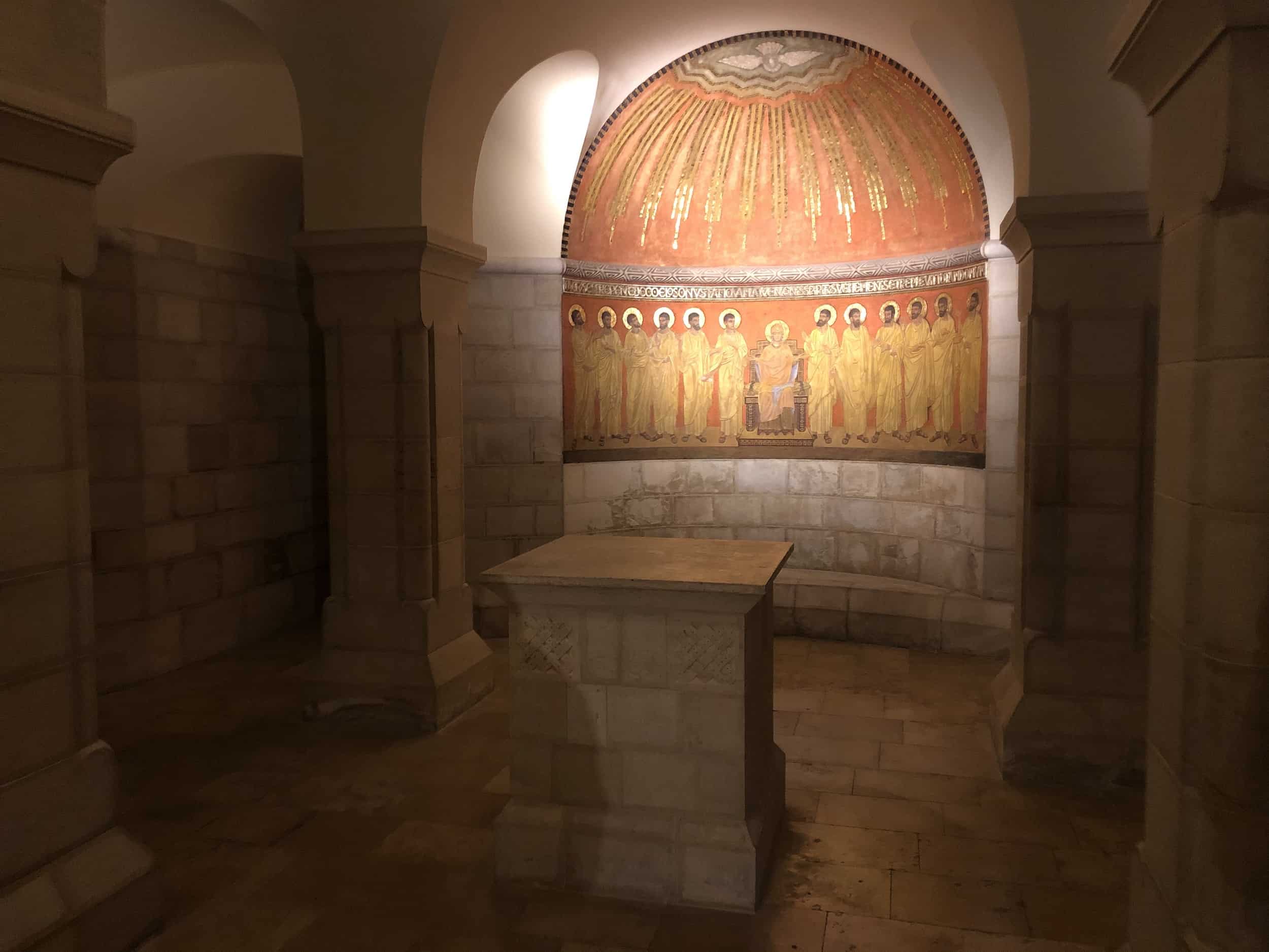 Chapel in the crypt at Dormition Abbey