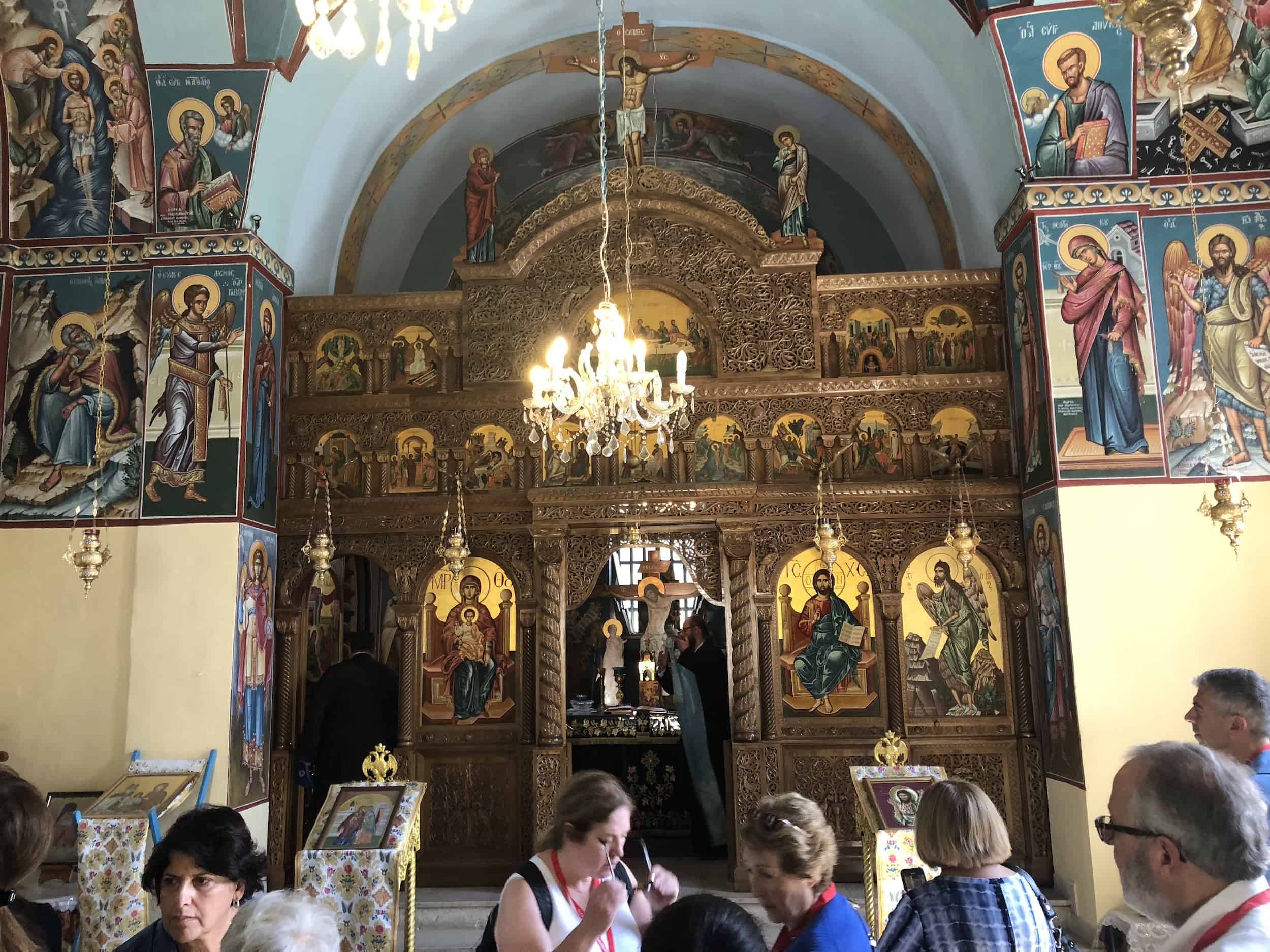 Iconostasis at the Greek Orthodox Church of St. John the Baptist in Ein Karem, Jerusalem