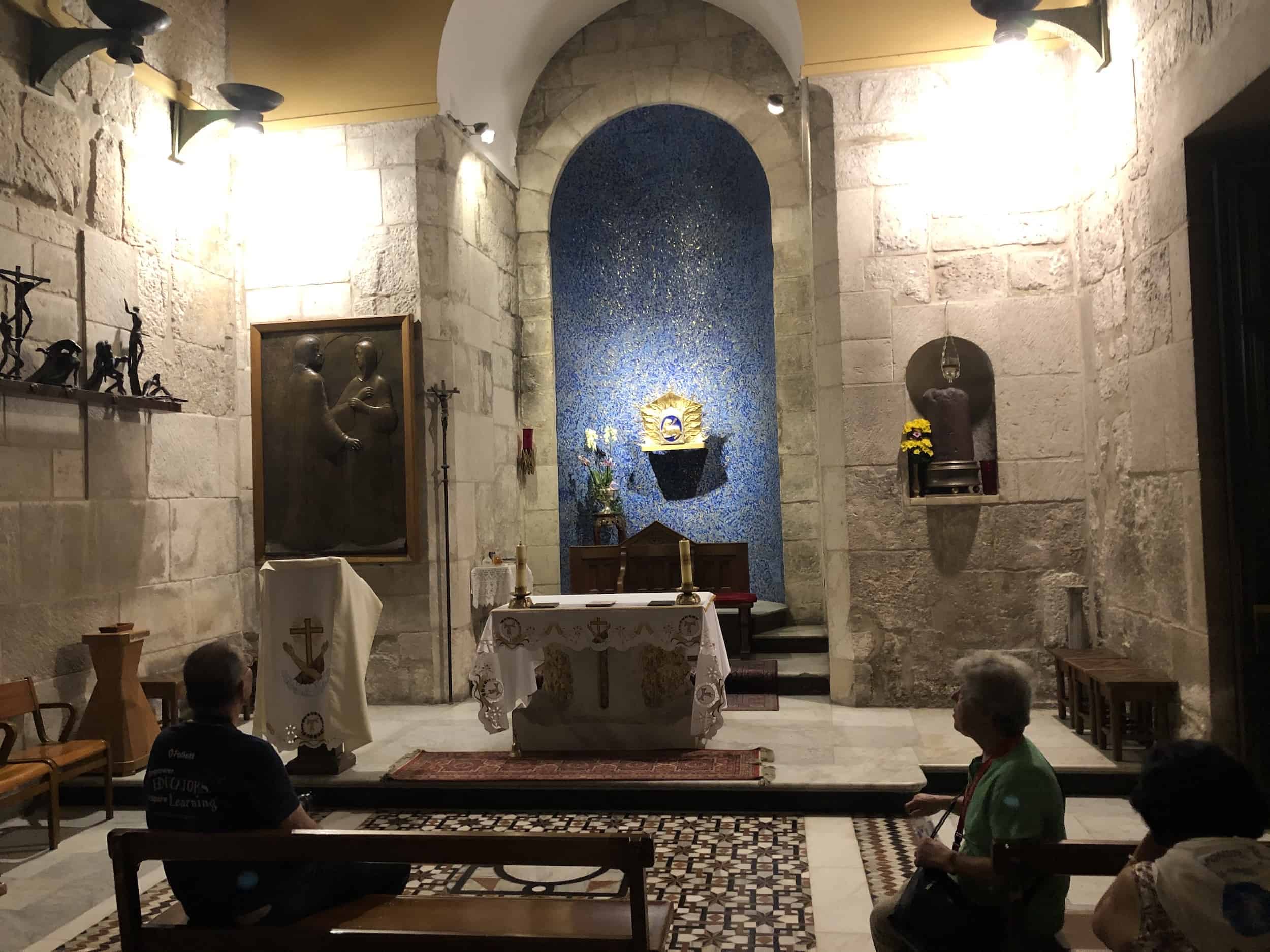 Chapel of the Apparition at the Church of the Holy Sepulchre in Jerusalem