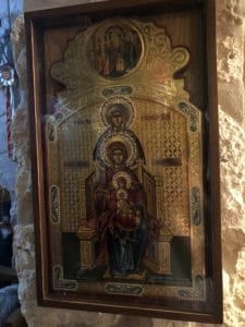 Replica of the miraculous icon at the Saidanagia Monastery in Jerusalem
