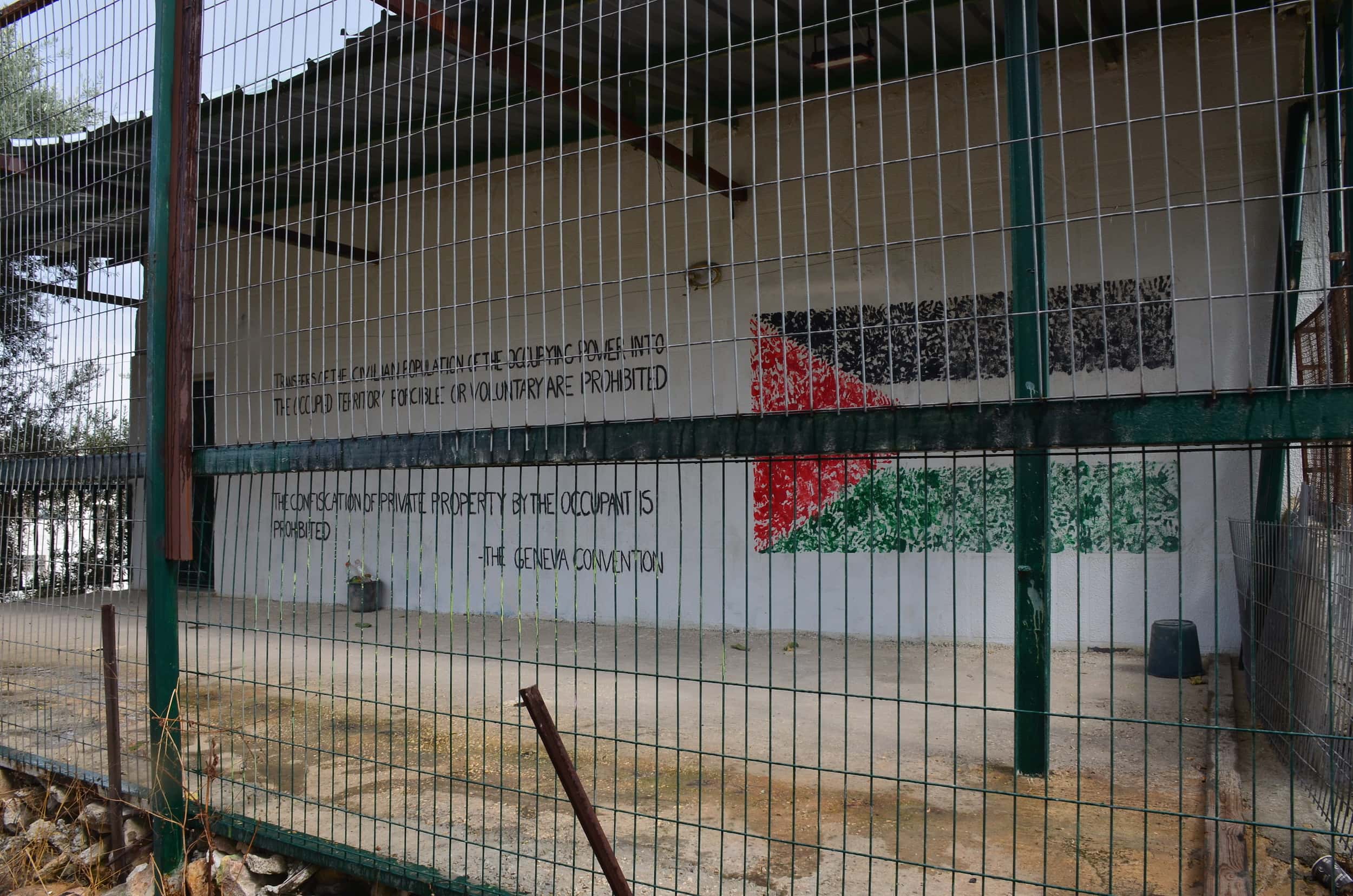 Palestinian activist building in Hebron