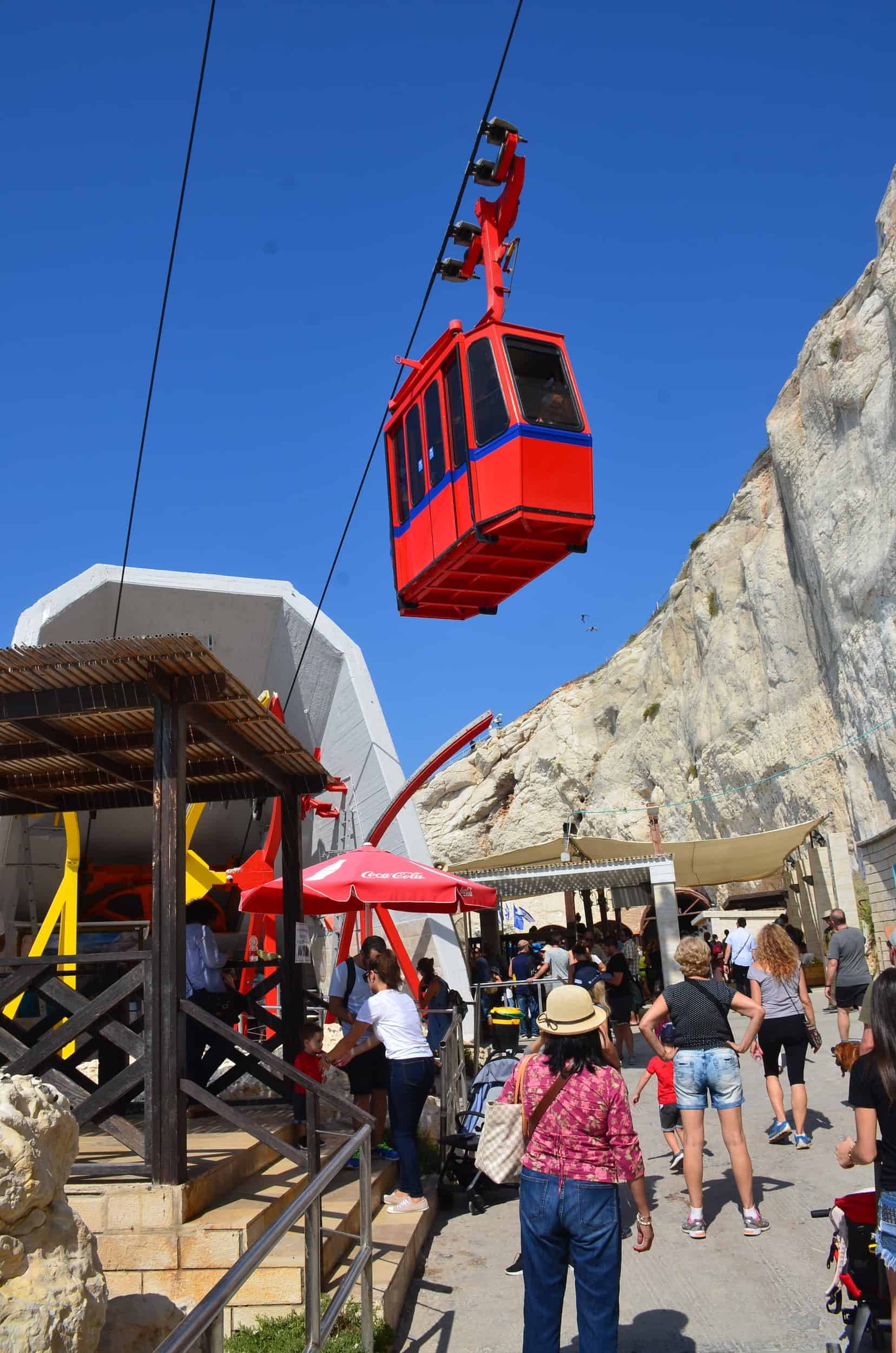 Lower cable car station