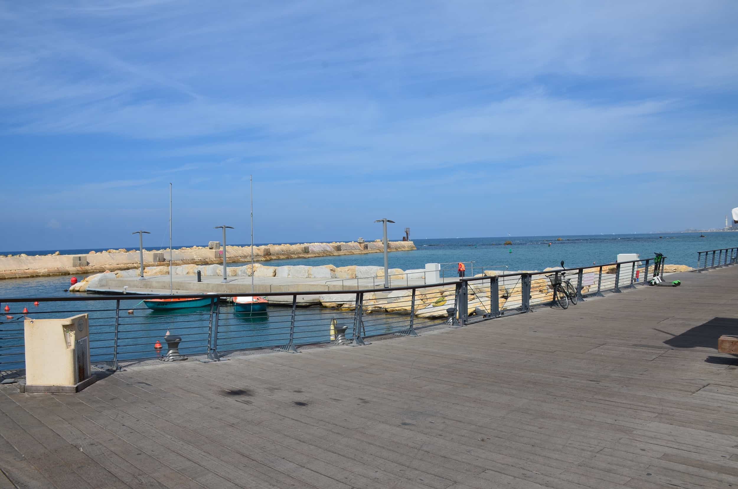 Modern entrance to Jaffa Port in Jaffa, Tel Aviv, Israel