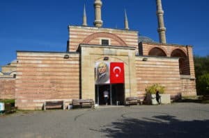 Western entrance to the Arasta Bazaar at the Selimiye Mosque in Edirne, Turkey