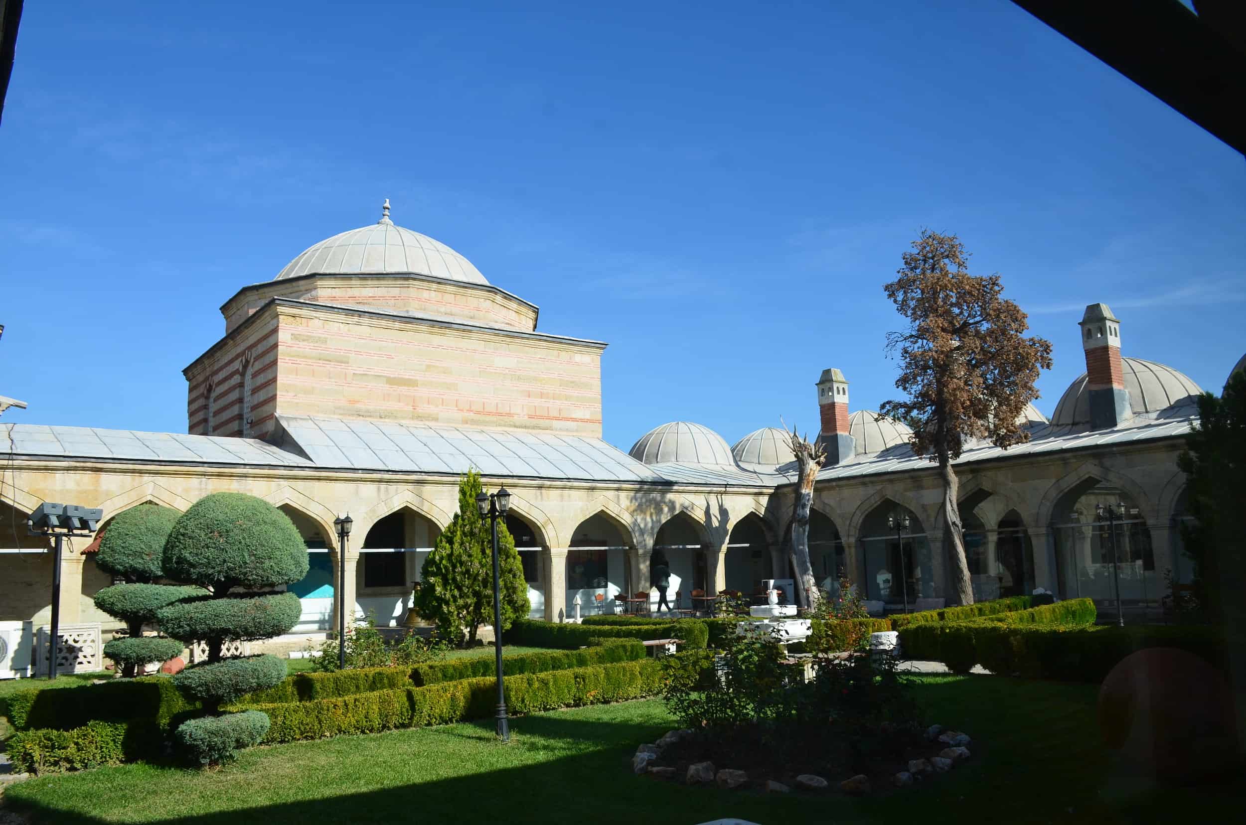 Courtyard of the Selimiye Madrasa at the Selimiye Mosque in Edirne, Turkey