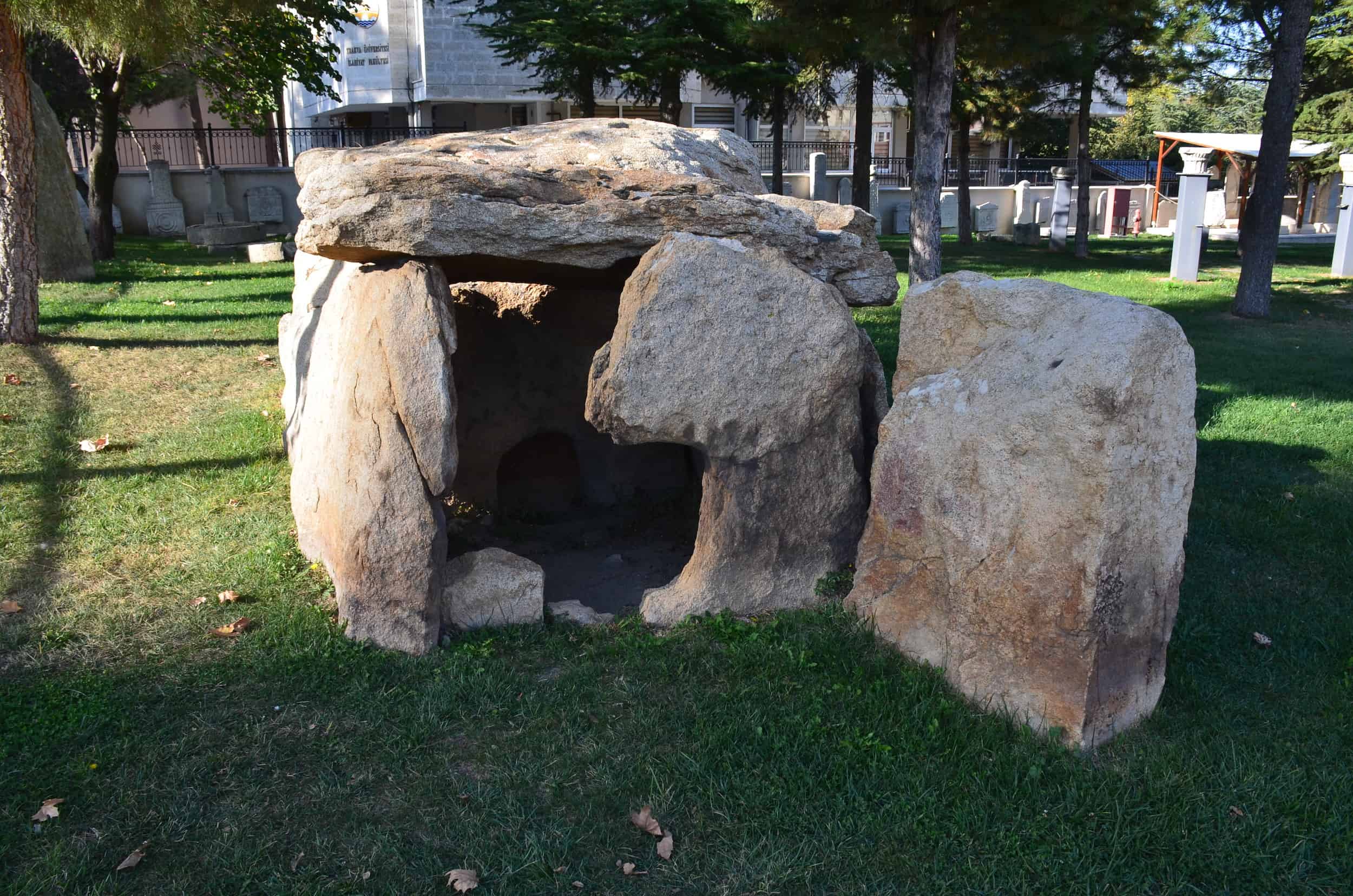 Dolmen at the Edirne Archaeology and Ethnography Museum in Edirne, Turkey