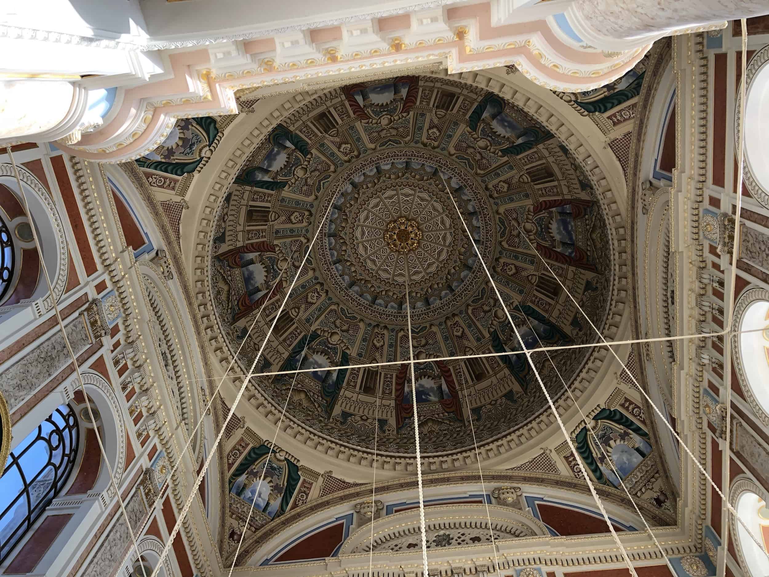 Dome of the Büyük Mecidiye Mosque in Ortaköy, Istanbul, Turkey