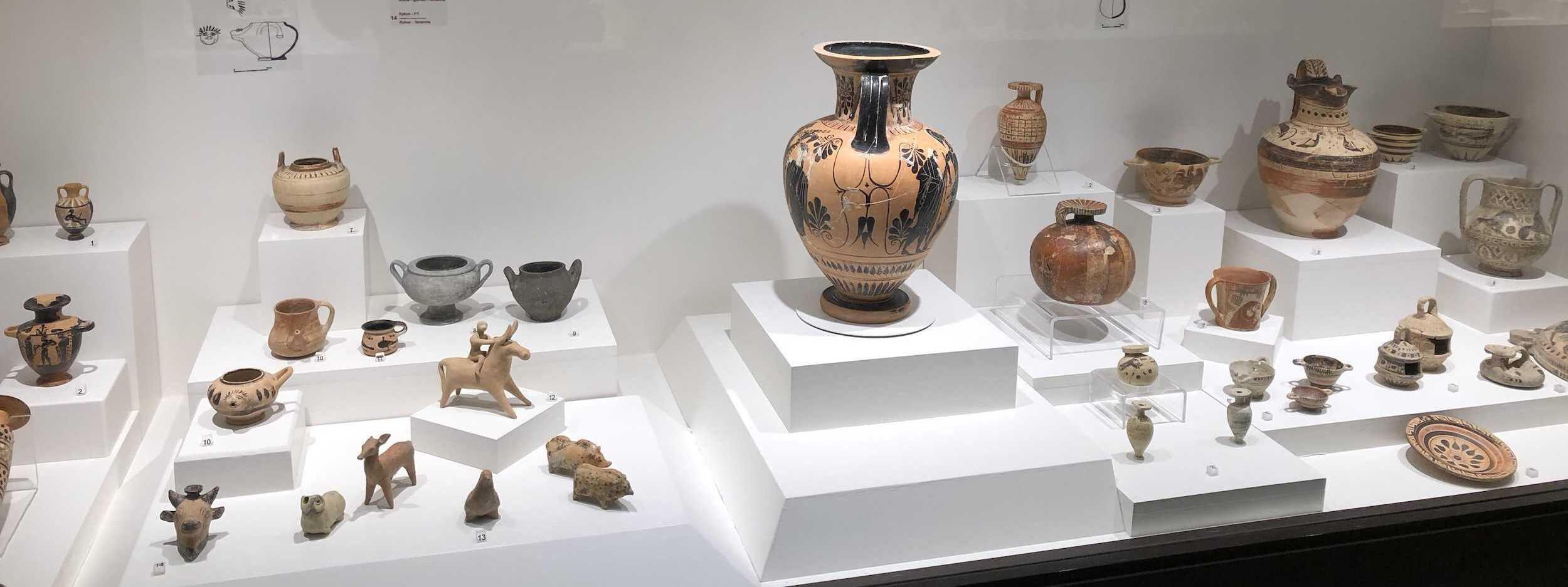 Artifacts excavated from Ainos at the Edirne Archaeology and Ethnography Museum in the historic city center of Edirne, Turkey