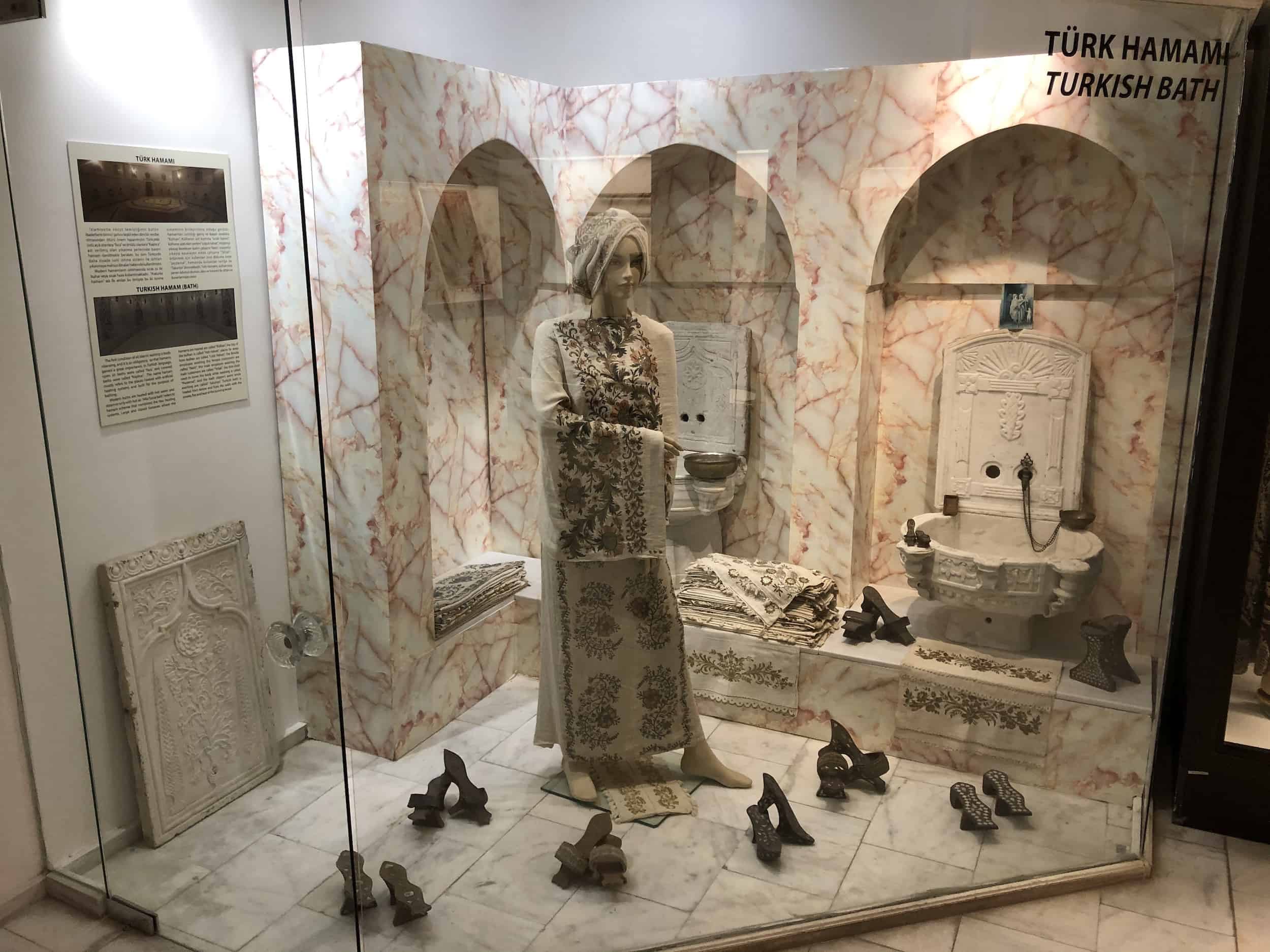 Turkish hamam at the Edirne Archaeology and Ethnography Museum in Edirne, Turkey