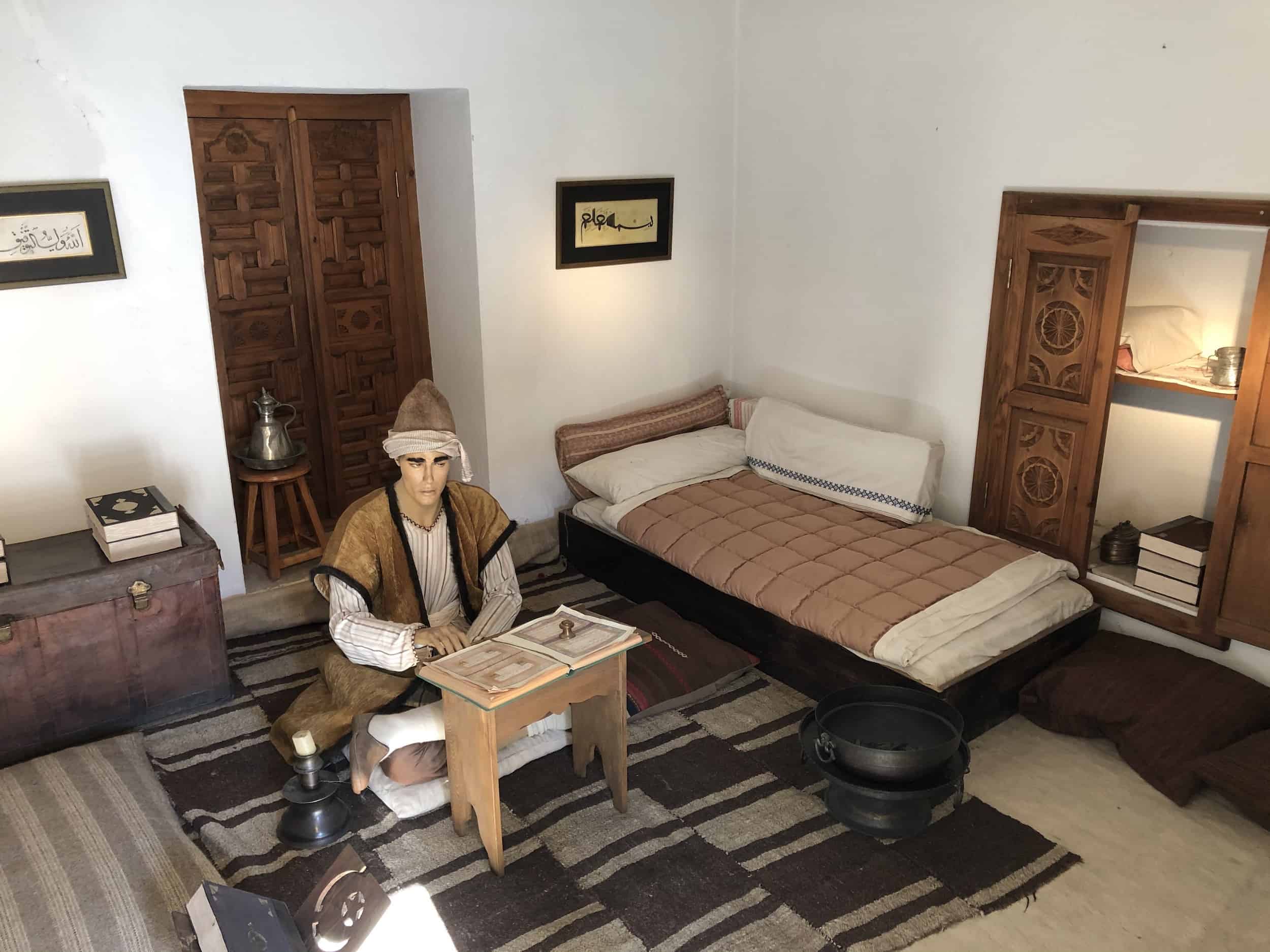 Student room at the Medical School at the Complex of Bayezid II Health Museum in Edirne, Turkey