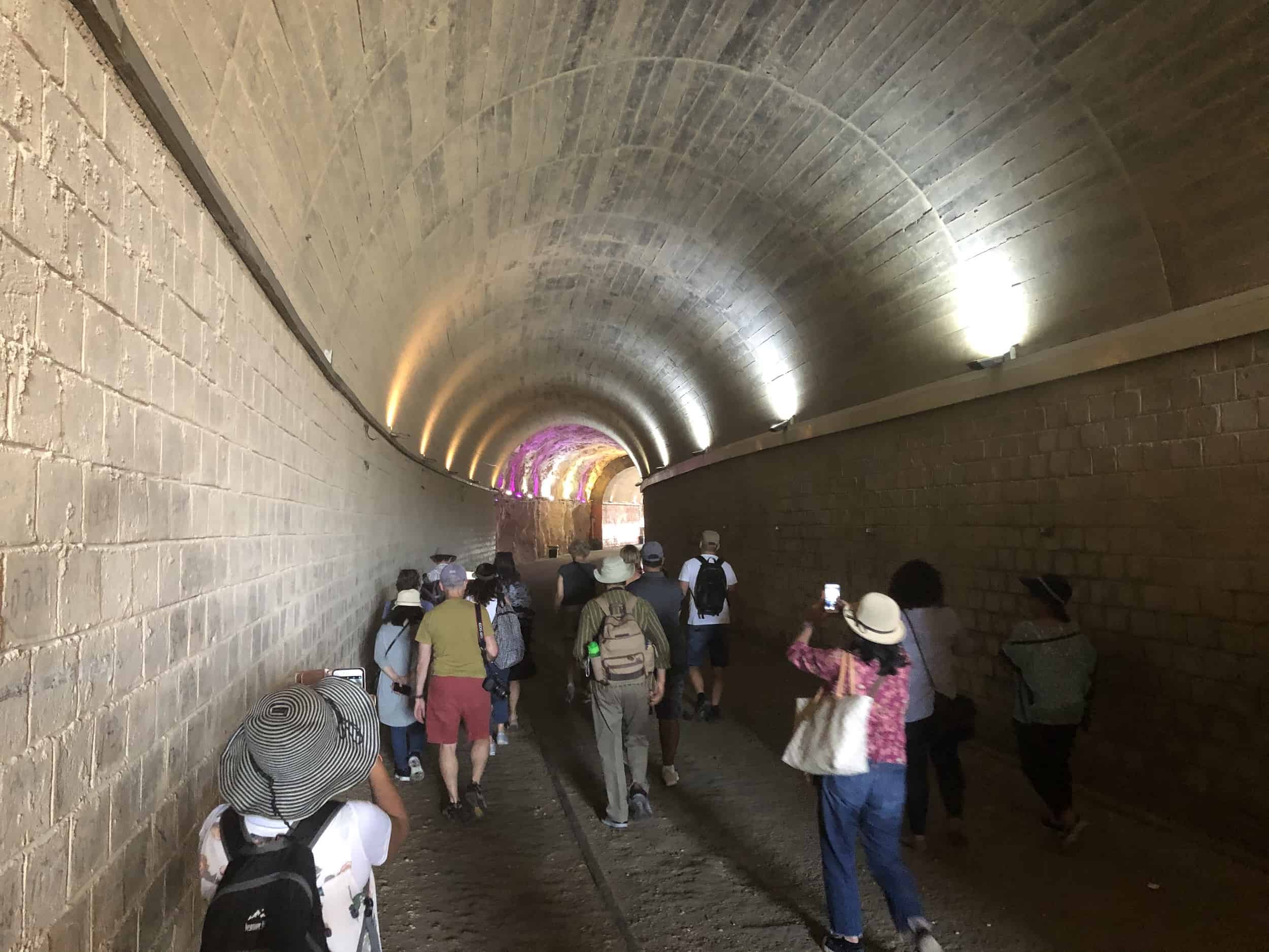 Railroad tunnel at Rosh Hanikra, Israel