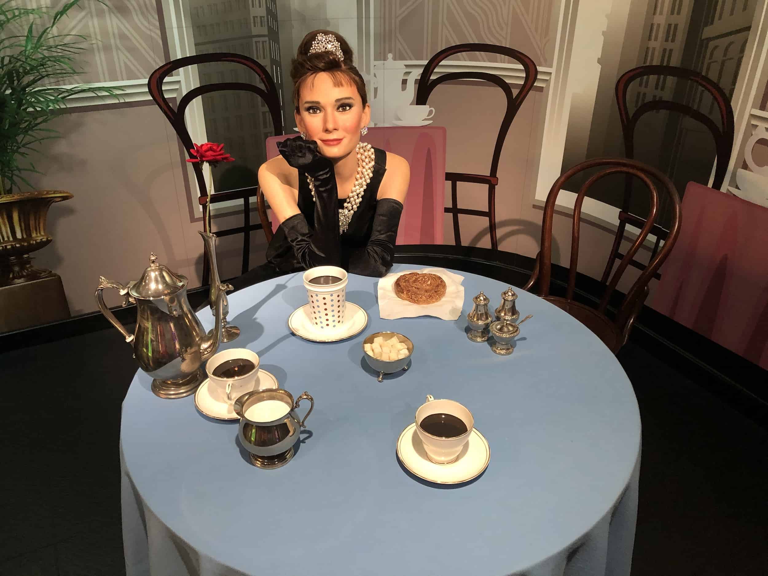 Audrey Hepburn as Holly Golightly in Breakfast at Tiffany's at Madame Tussauds Istanbul