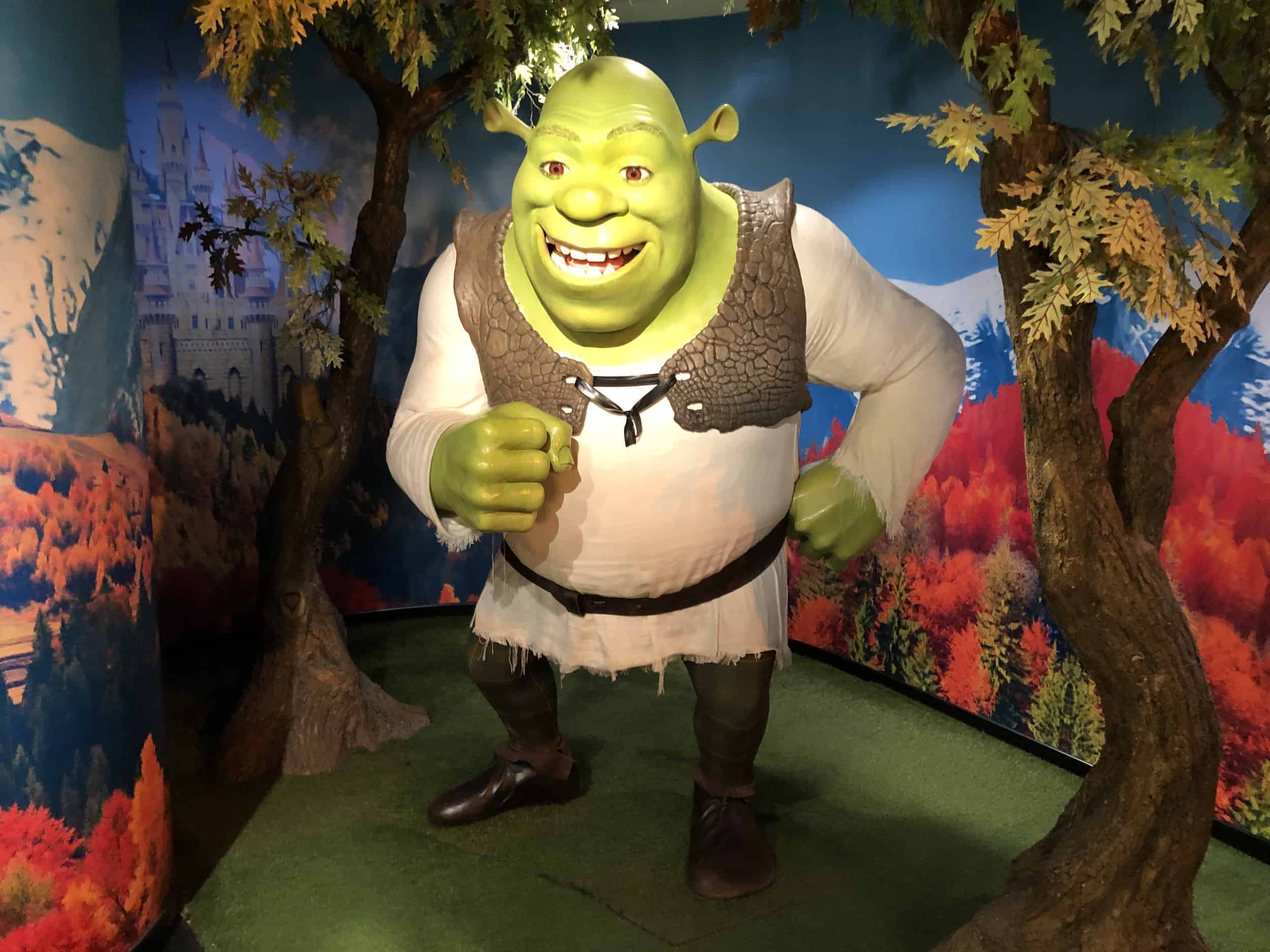Shrek wax figure