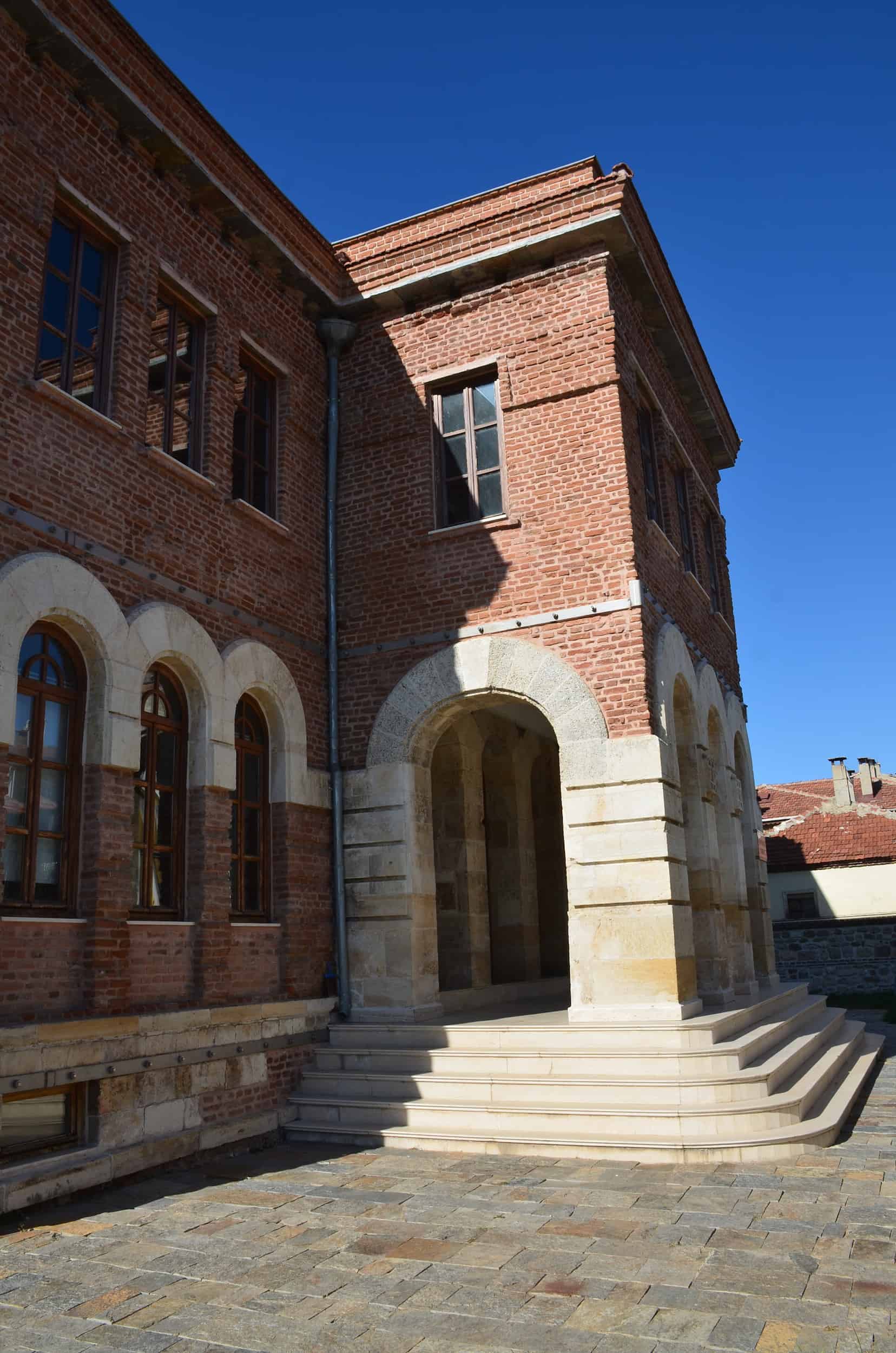 Administration center at the Grand Synagogue of Edirne, Turkey, in the historic city center