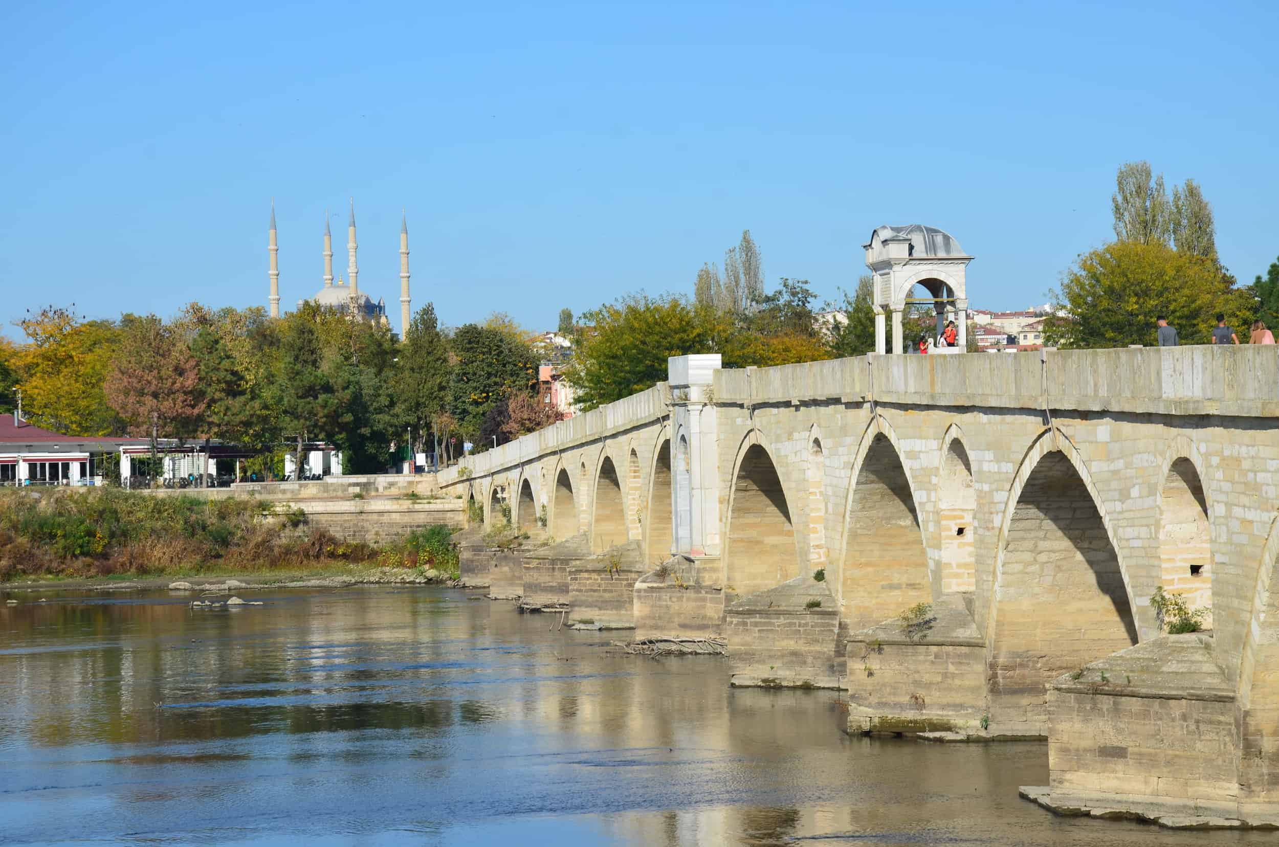 Meriç Bridge in Edirne, Turkey