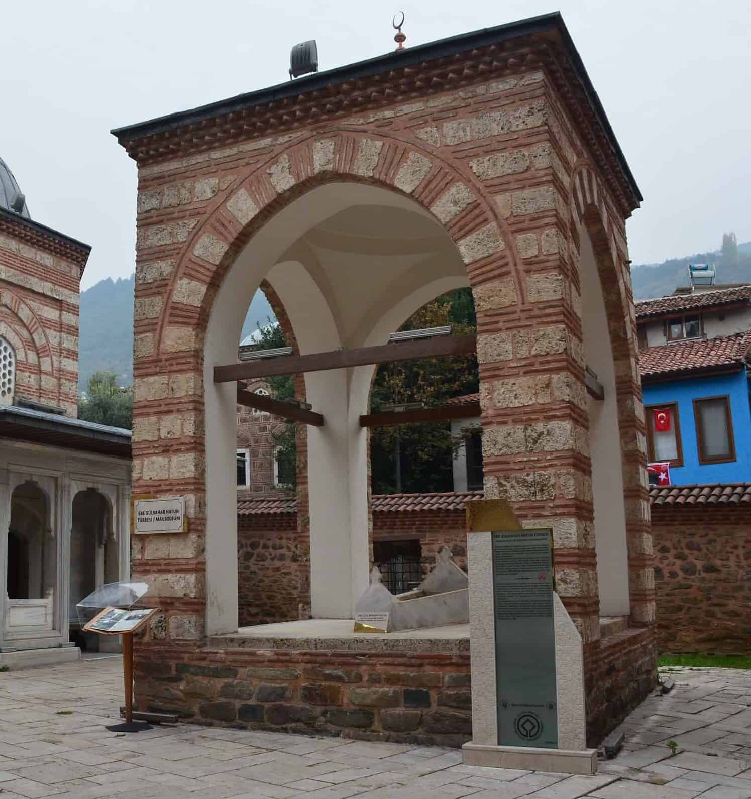 Tomb of Ebe Gülbahar Hatun at the Muradiye Complex in Bursa, Turkey