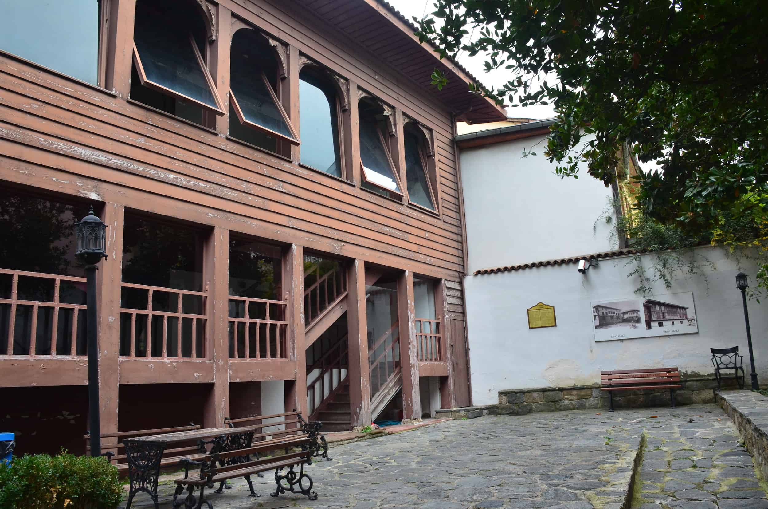 Courtyard at the Ottoman House Museum in Bursa, Turkey