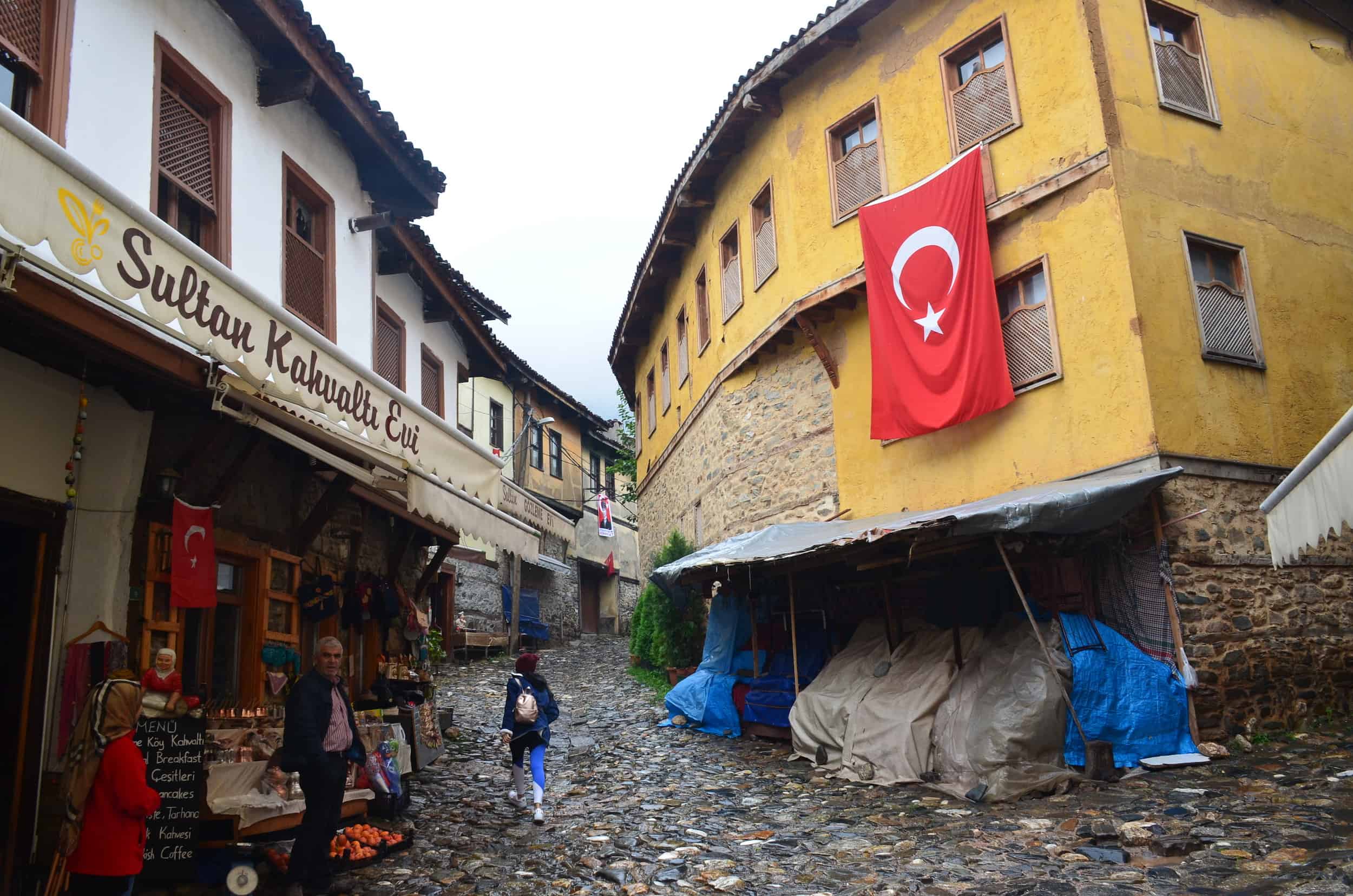 Main road into the village in Cumalıkızık, Bursa, Turkey