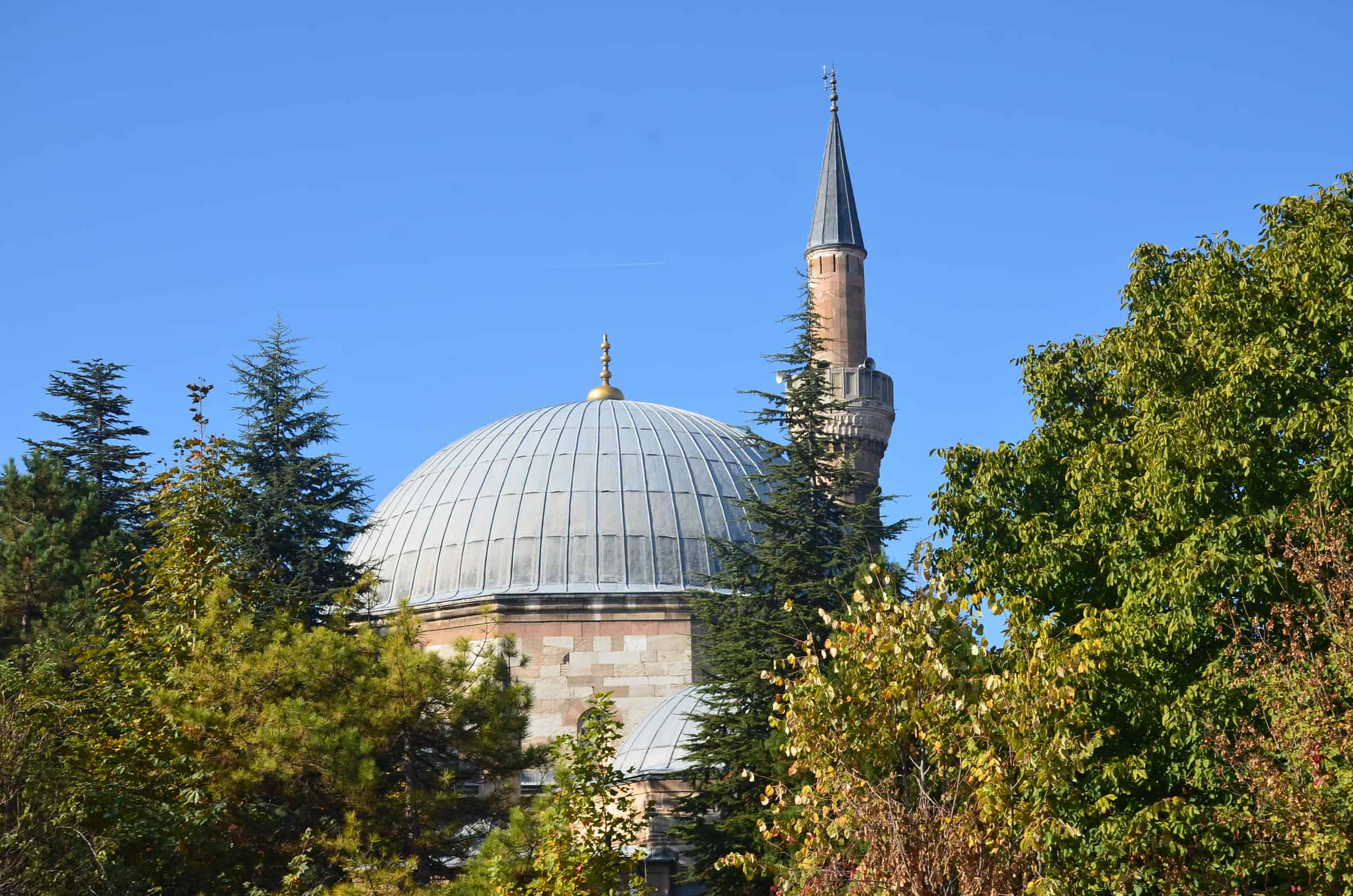 Lead-covered dome of the Kurşunlu Mosque in Odunpazarı, Eskişehir, Turkey