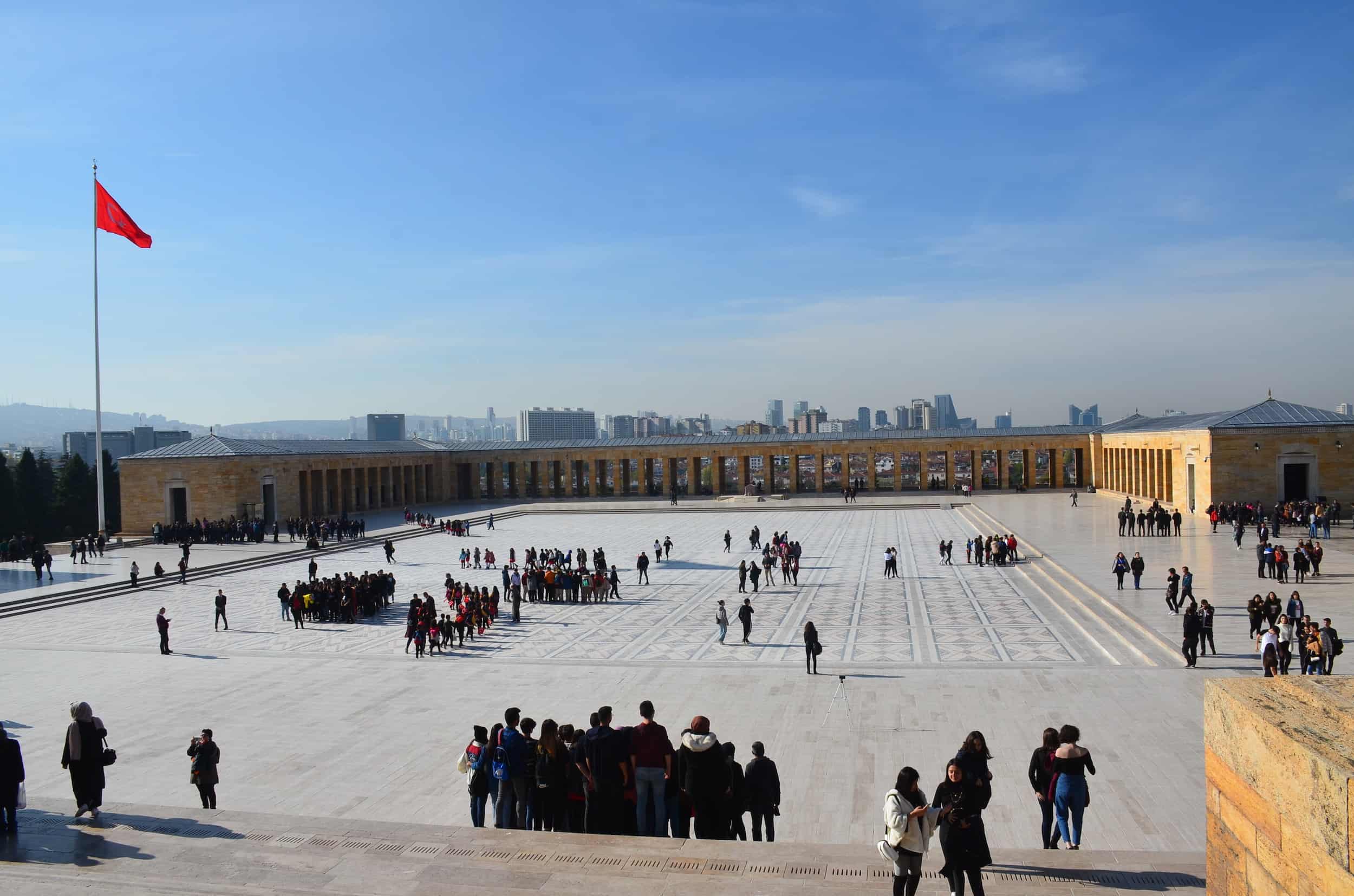 Ceremonial Plaza at Anıtkabir in Ankara, Turkey