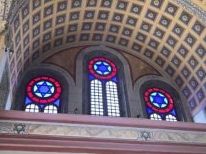 Windows at the Grand Synagogue of Edirne, Turkey