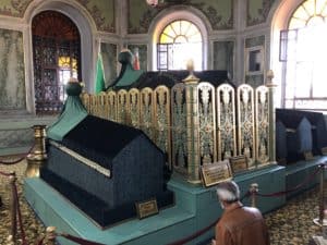 Tomb of Emir Sultan at Emir Sultan Mosque in Bursa, Turkey