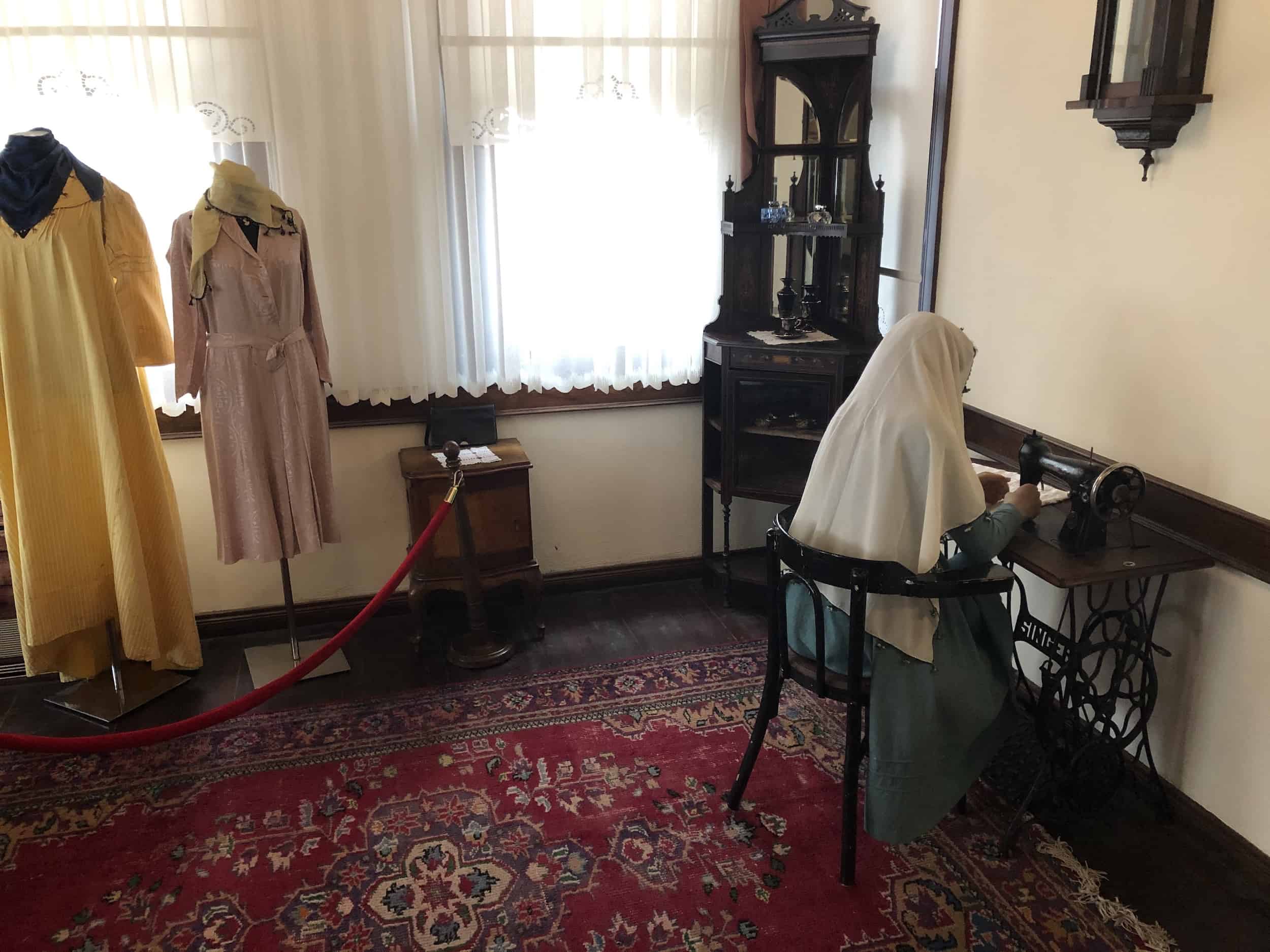 Sewing at the Bursa Life Culture Museum