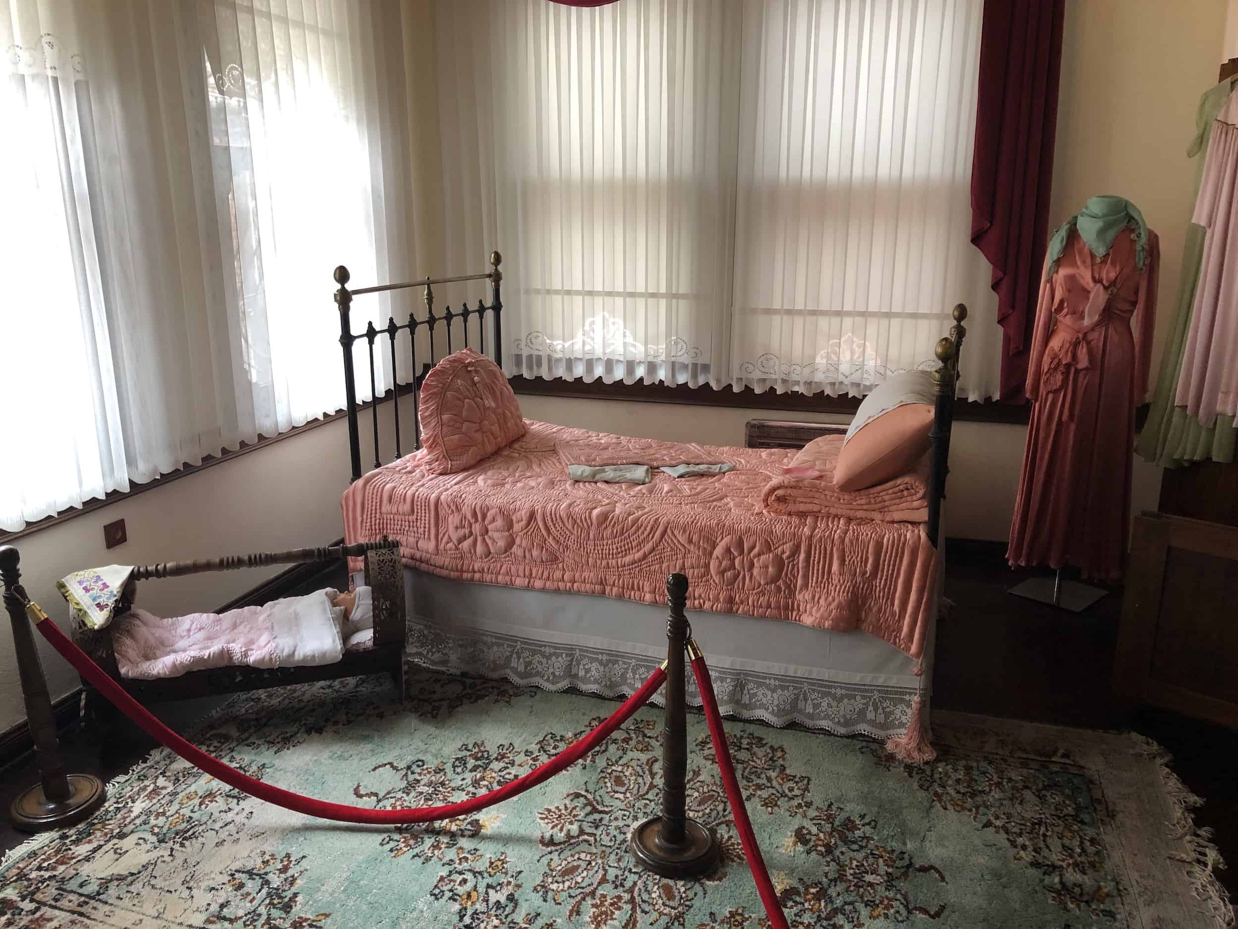 Bedroom at the Bursa Life Culture Museum in Bursa, Turkey