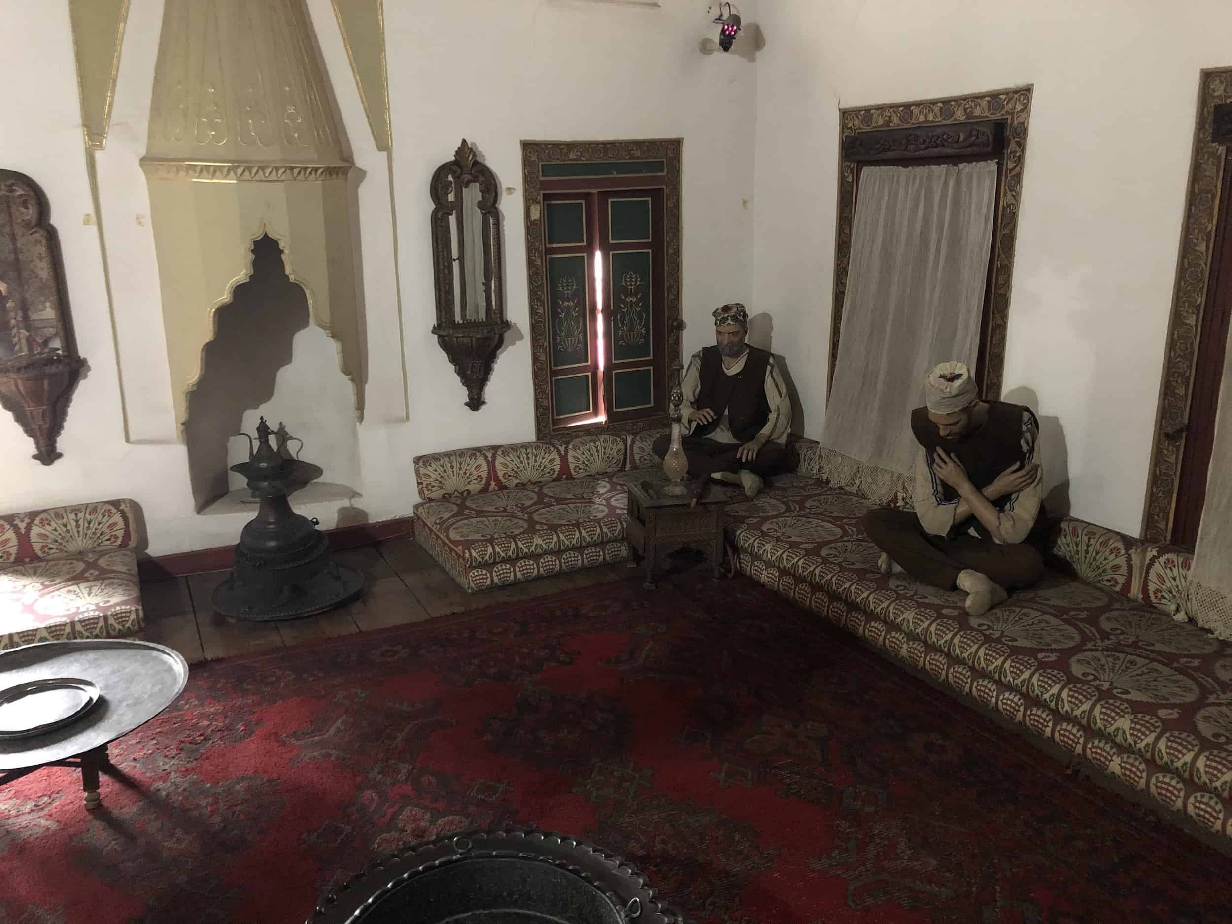 Men's room at the Ottoman House Museum in Bursa, Turkey