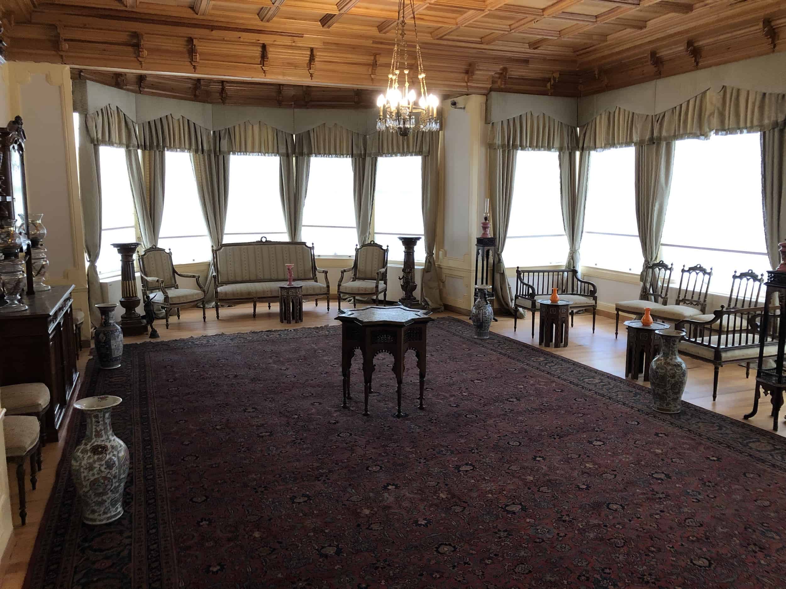 Reception hall at the Bursa Atatürk House Museum in Bursa, Turkey