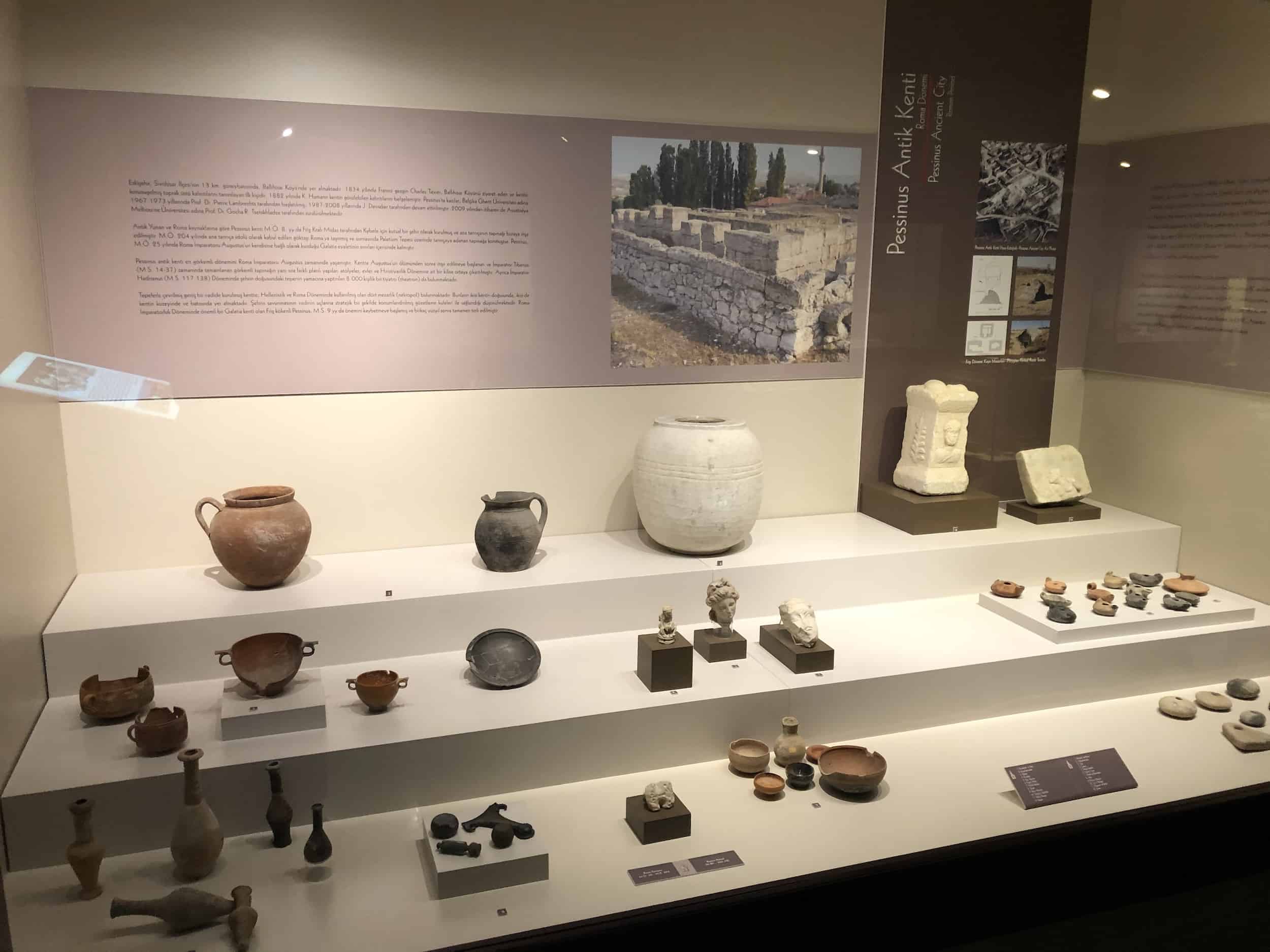 Roman period finds from Pessinus at the ETİ Archaeology Museum in Eskişehir, Turkey
