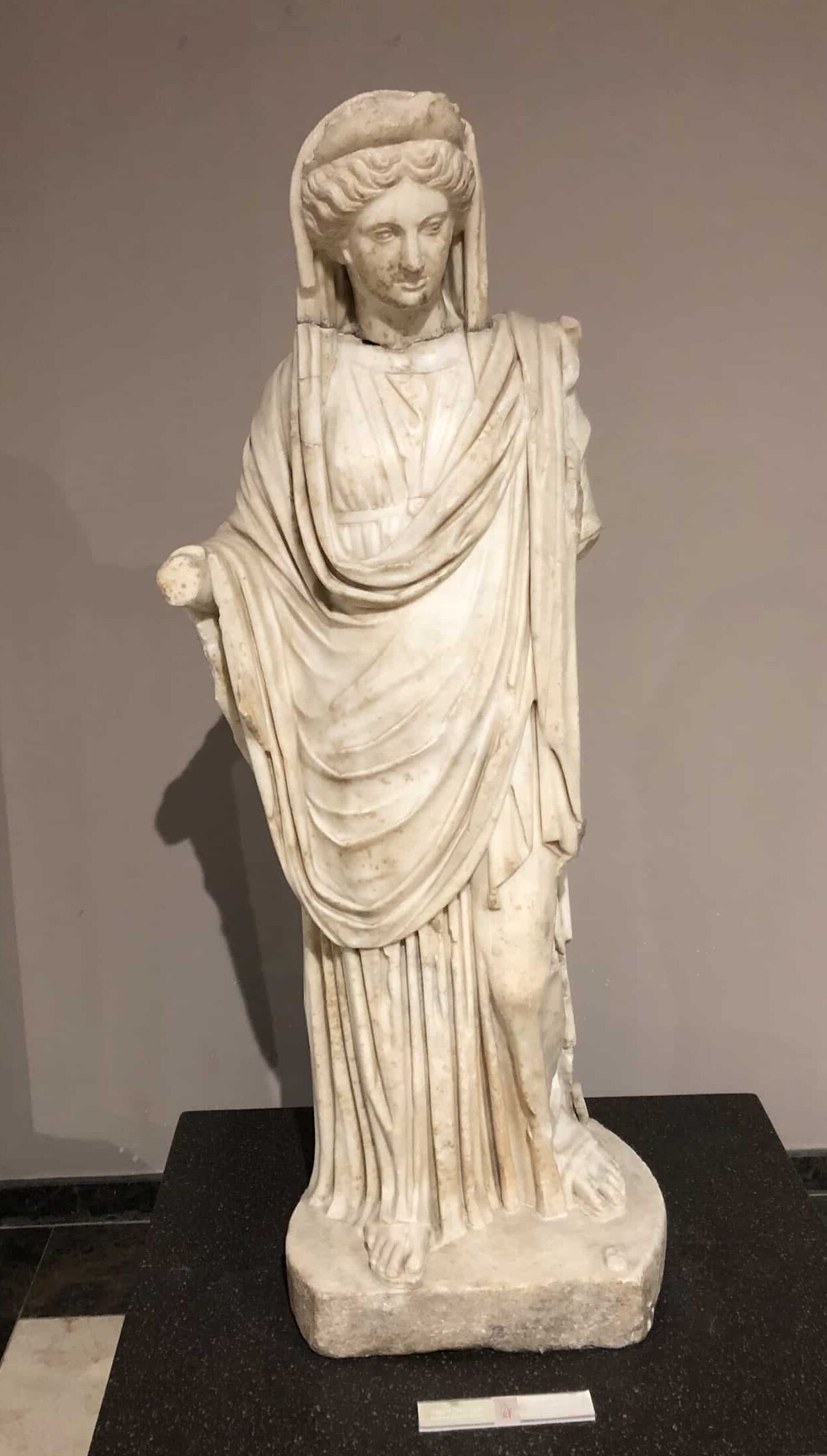 Statue at the ETİ Archaeology Museum in Eskişehir, Turkey