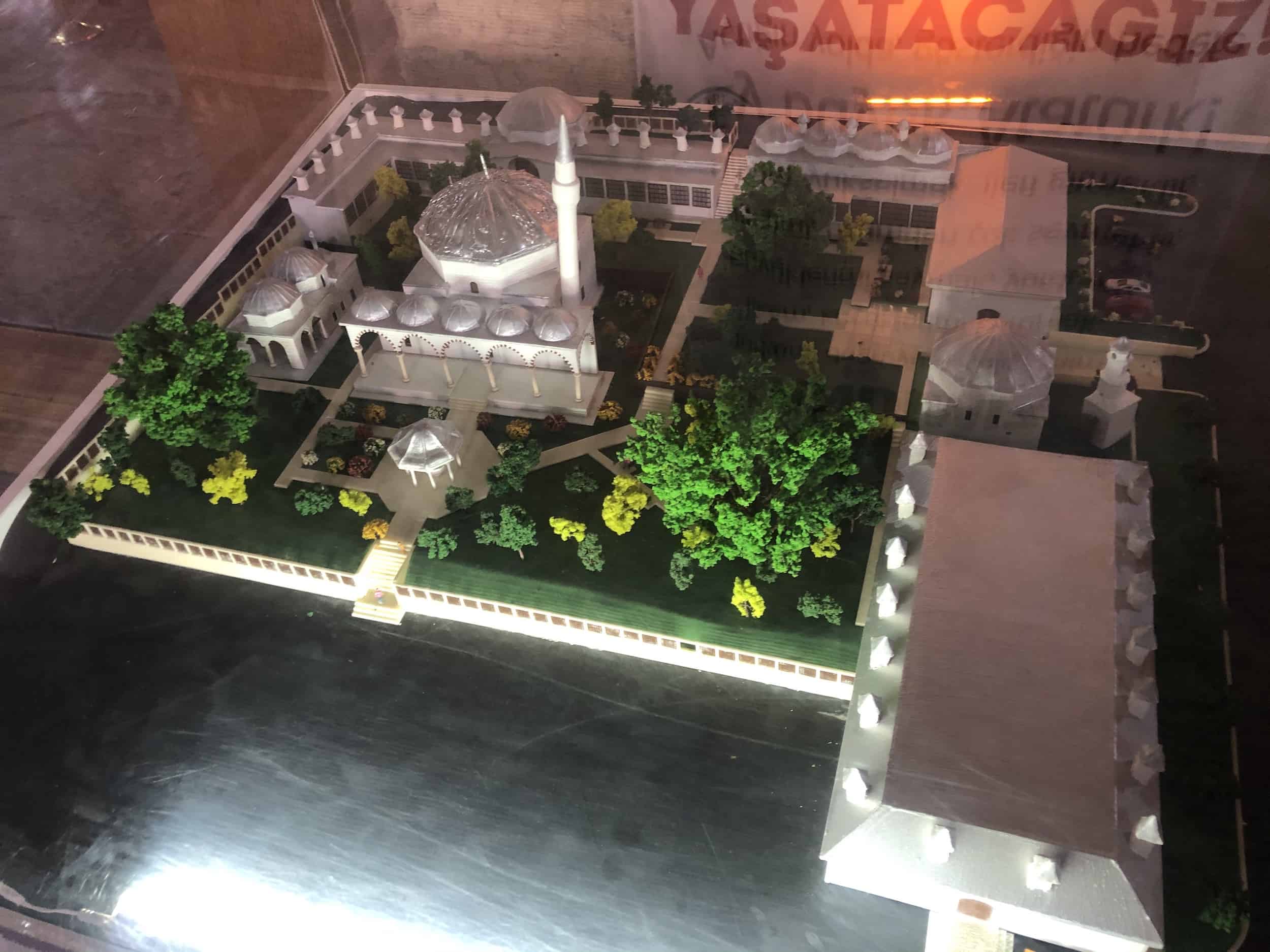 Scale model of the Kurşunlu Complex in Odunpazarı, Eskişehir, Turkey