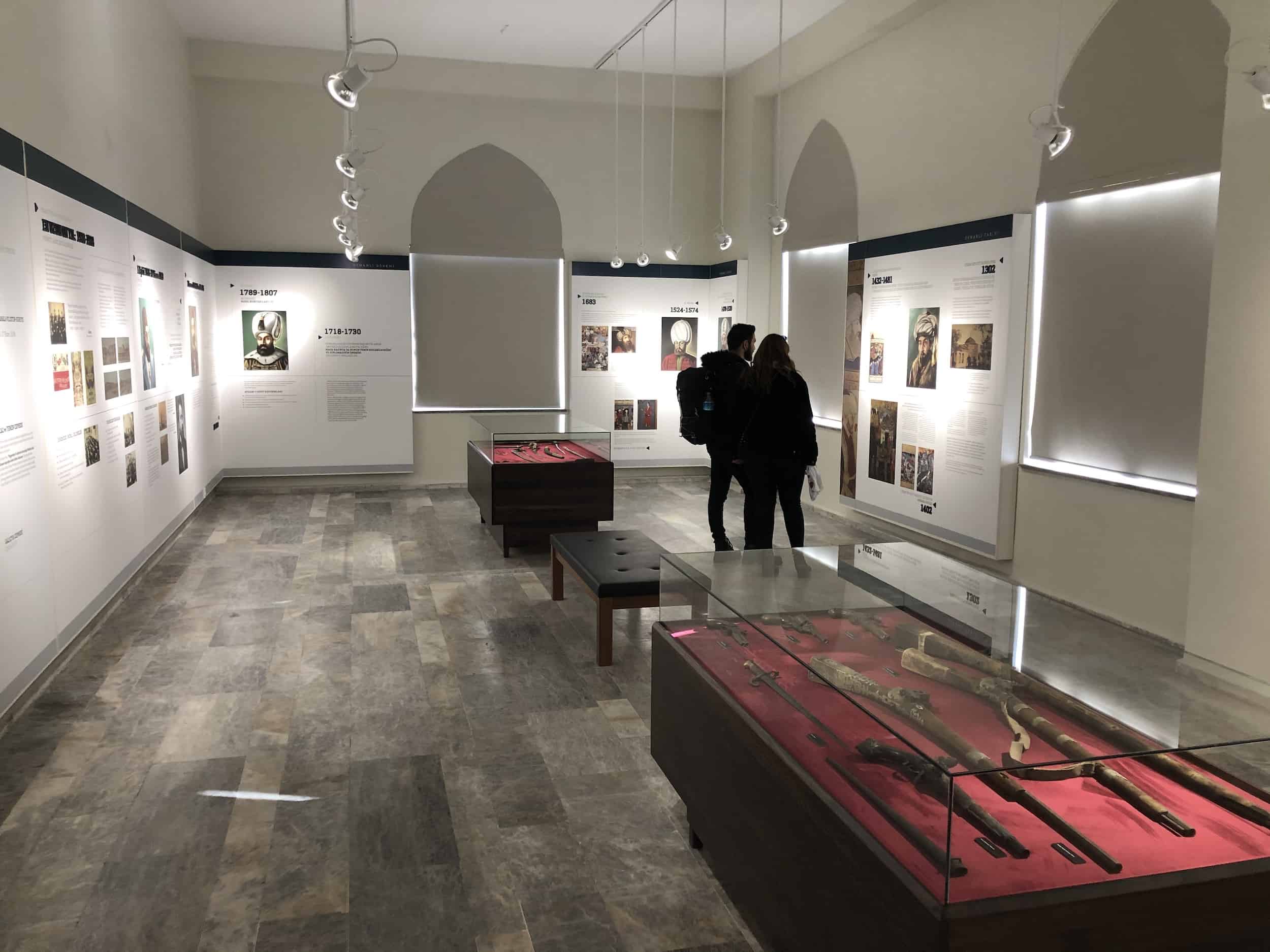 Turkish history exhibit at the Anadolu University Republic History Museum in Eskişehir, Turkey