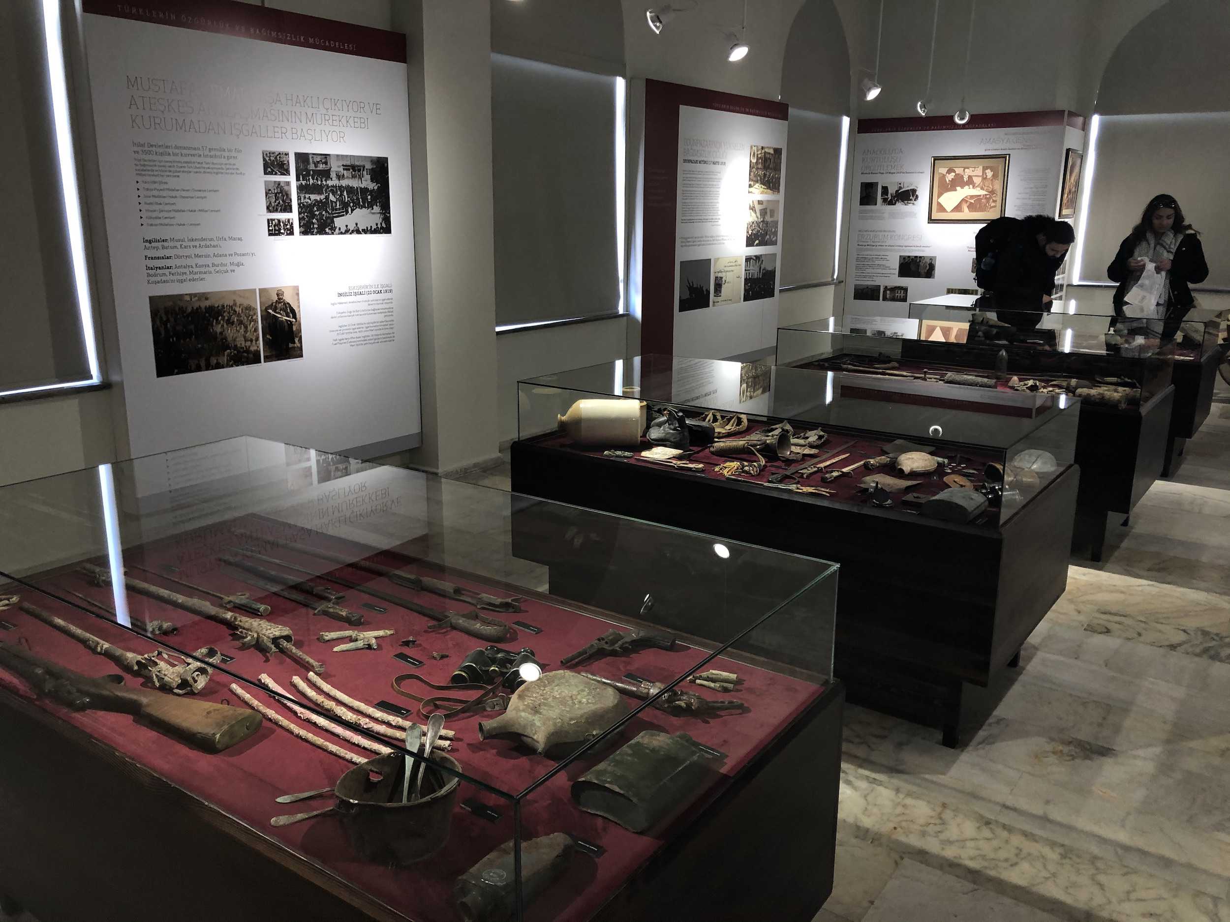 Gallipoli campaign and the Turkish War of Independence gallery at the Anadolu University Republic History Museum in Eskişehir, Turkey