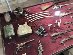 Items used by British soldiers at Gallipoli at the Anadolu University Republic History Museum in Eskişehir, Turkey