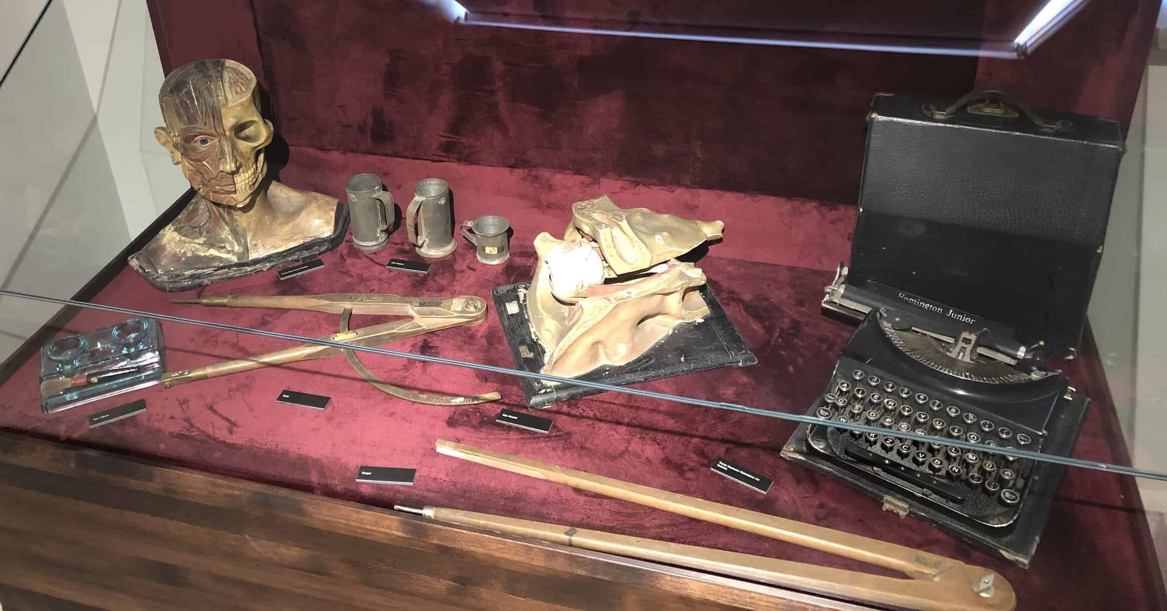 Items from the Turan Numune School at the Anadolu University Republic History Museum in Eskişehir, Turkey
