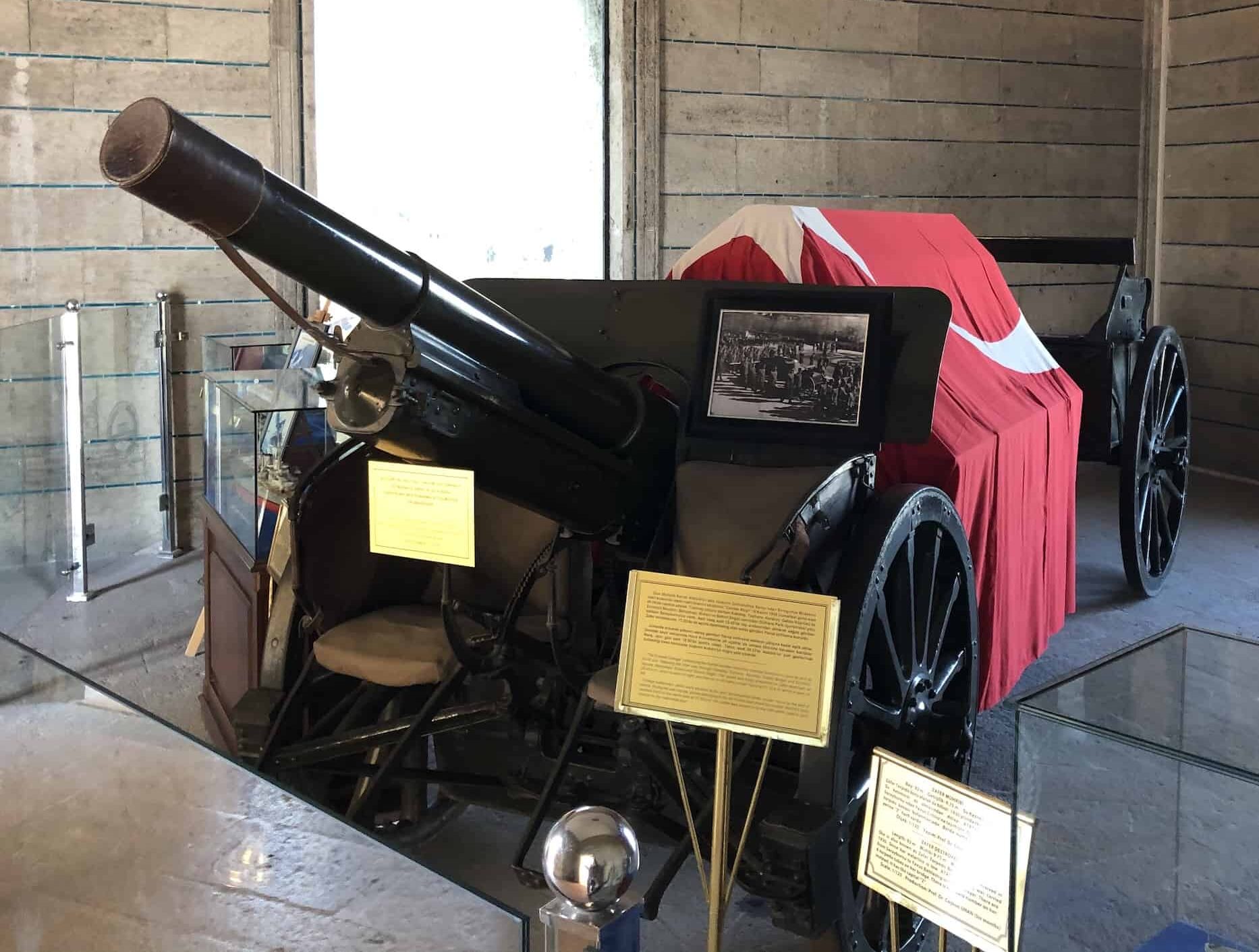 Gun carriage that carried Atatürk's body at Anıtkabir in Ankara, Turkey